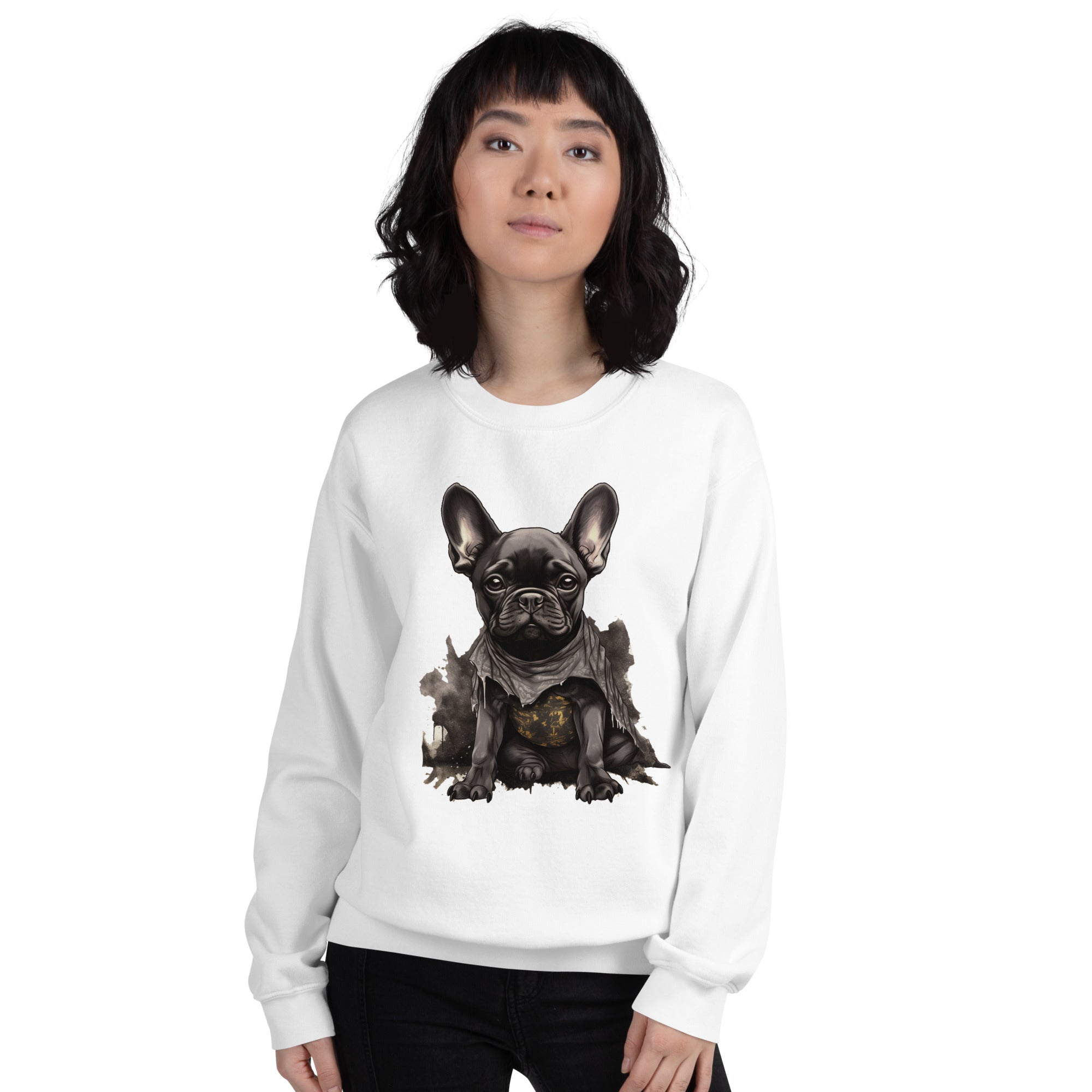 Frenchie Love Unisex Sweatshirt - Trendsetting & for French Bulldogs-fadou