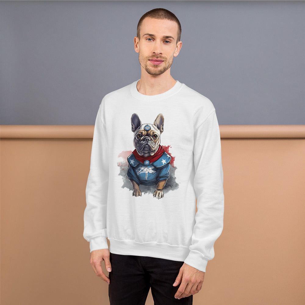 French Bulldog Adorable Pet Sweatshirt for Travel Comfort-fadou