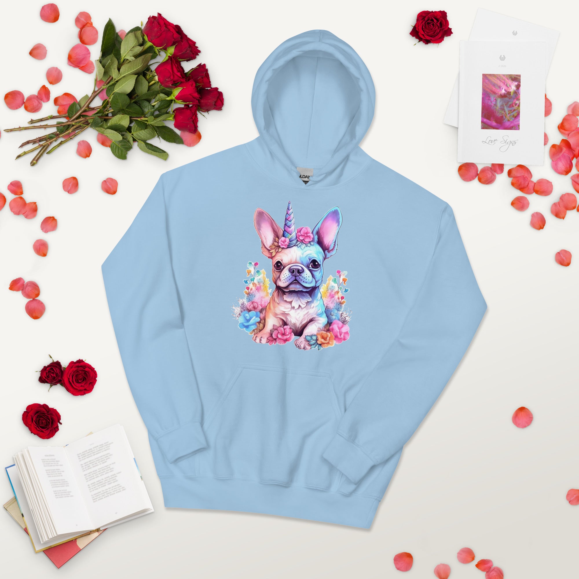 Unicorn French Bulldog Pet Sweatshirt for French Bulldogs-fadou