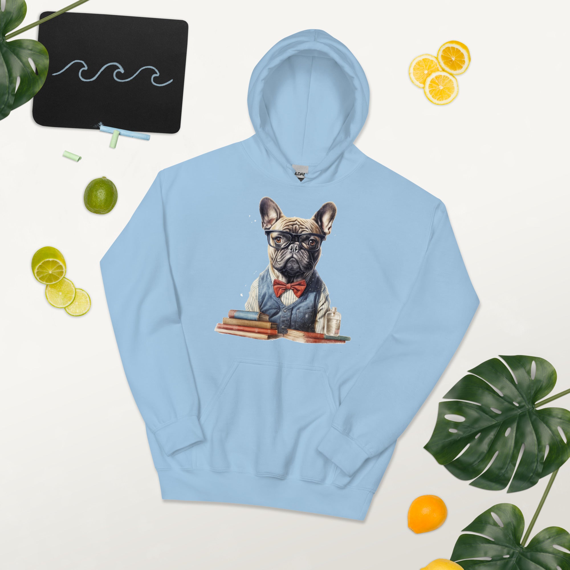 Professor French Bulldog Pet Sweatshirt for Playtime Fun-fadou