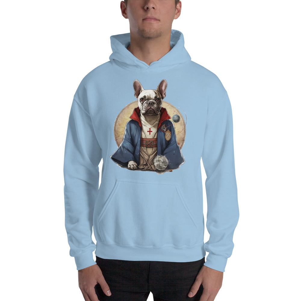 French Bulldog Plush Fleece Hoodie for Outdoor Adventures-fadou