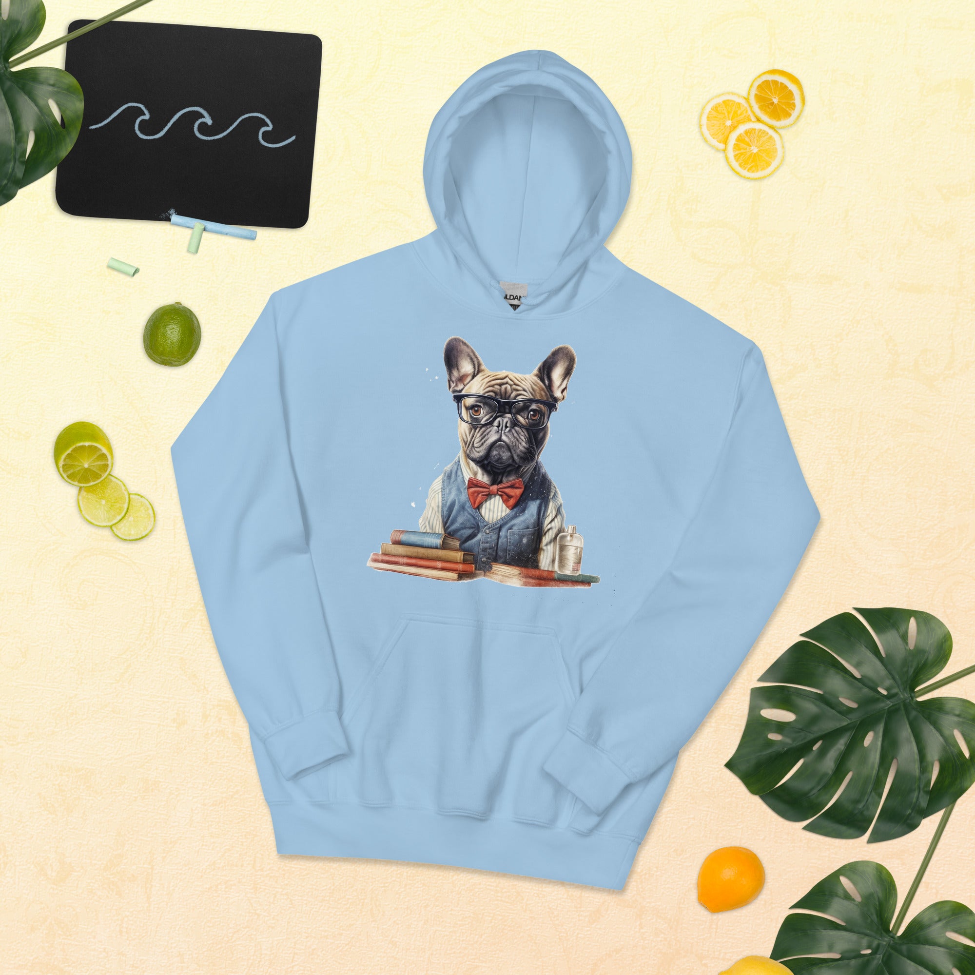 Professor French Bulldog Pet Sweatshirt for Playtime Fun-fadou