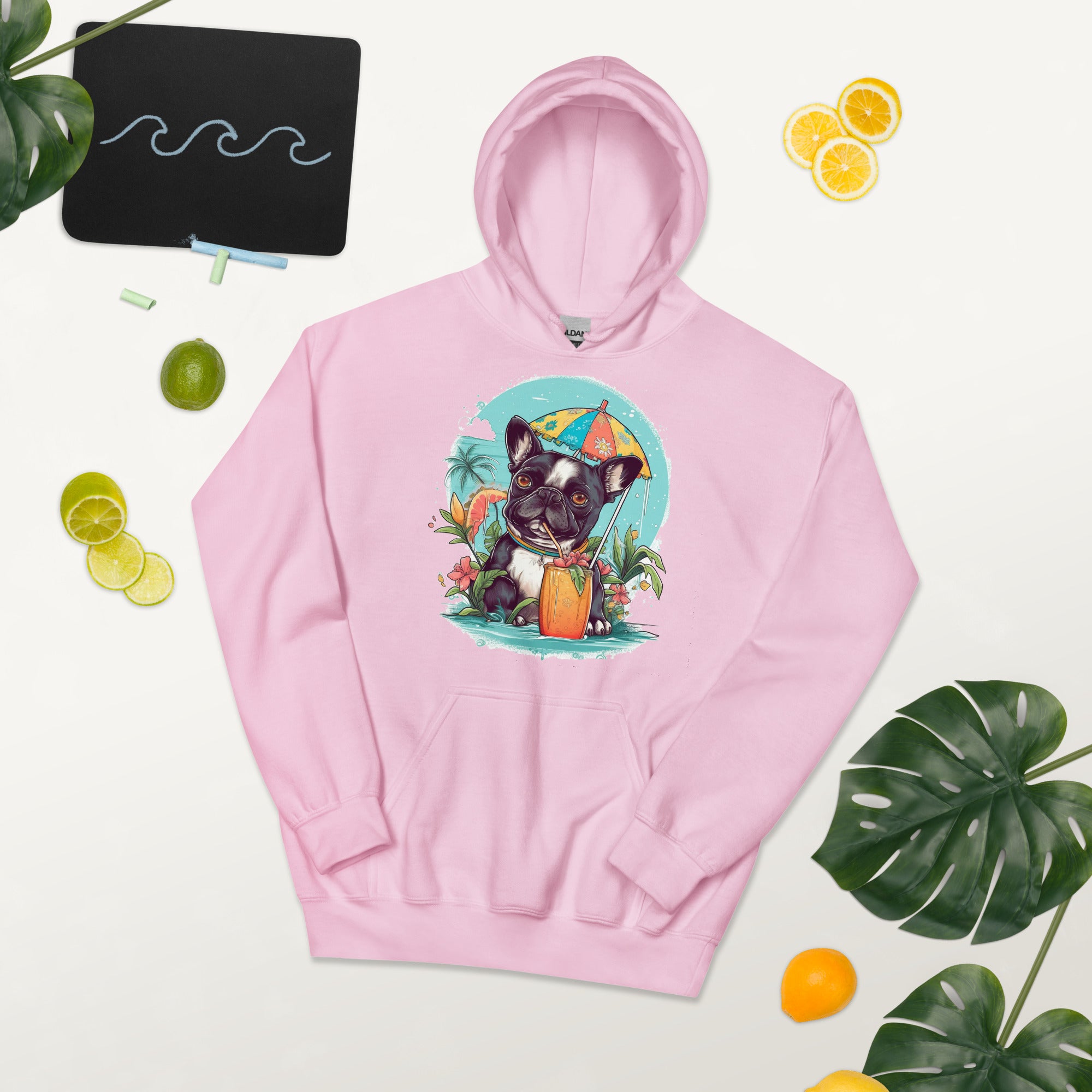 French Bulldog Trendy Fleece Hoodie for Flat-Face Breeds-fadou