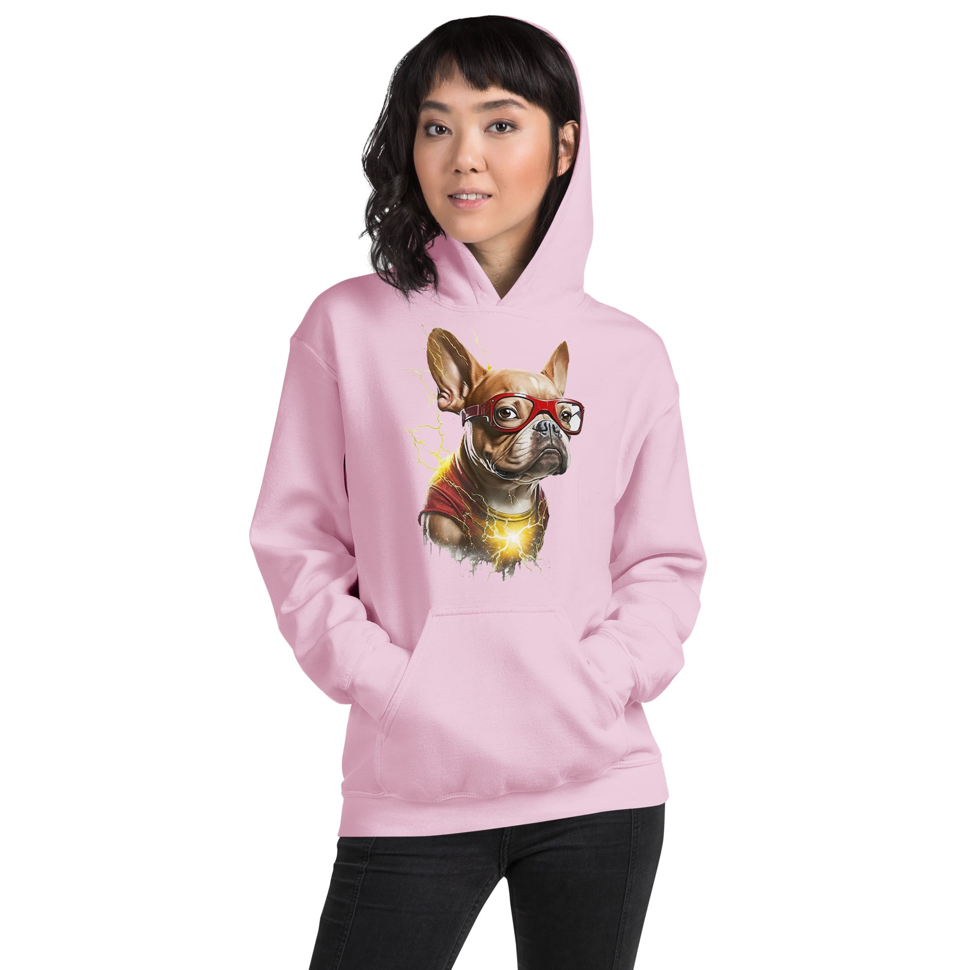 Frenchie Love: Comfy Unisex Hoodie for Training Sessions-fadou