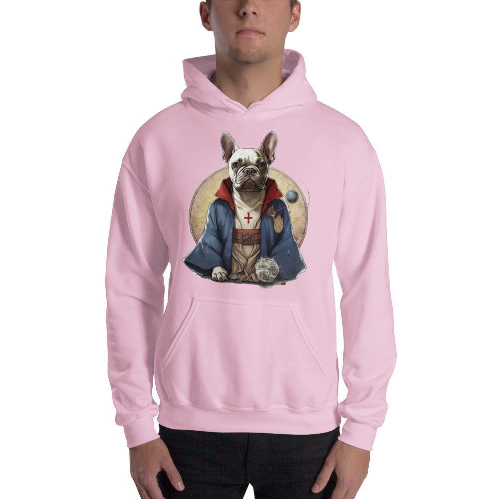 French Bulldog Plush Fleece Hoodie for Outdoor Adventures-fadou