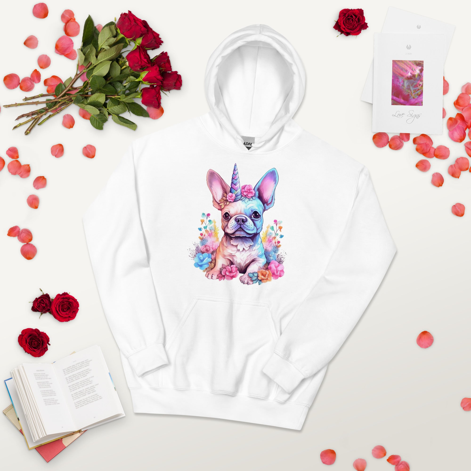Unicorn French Bulldog Pet Sweatshirt for French Bulldogs-fadou