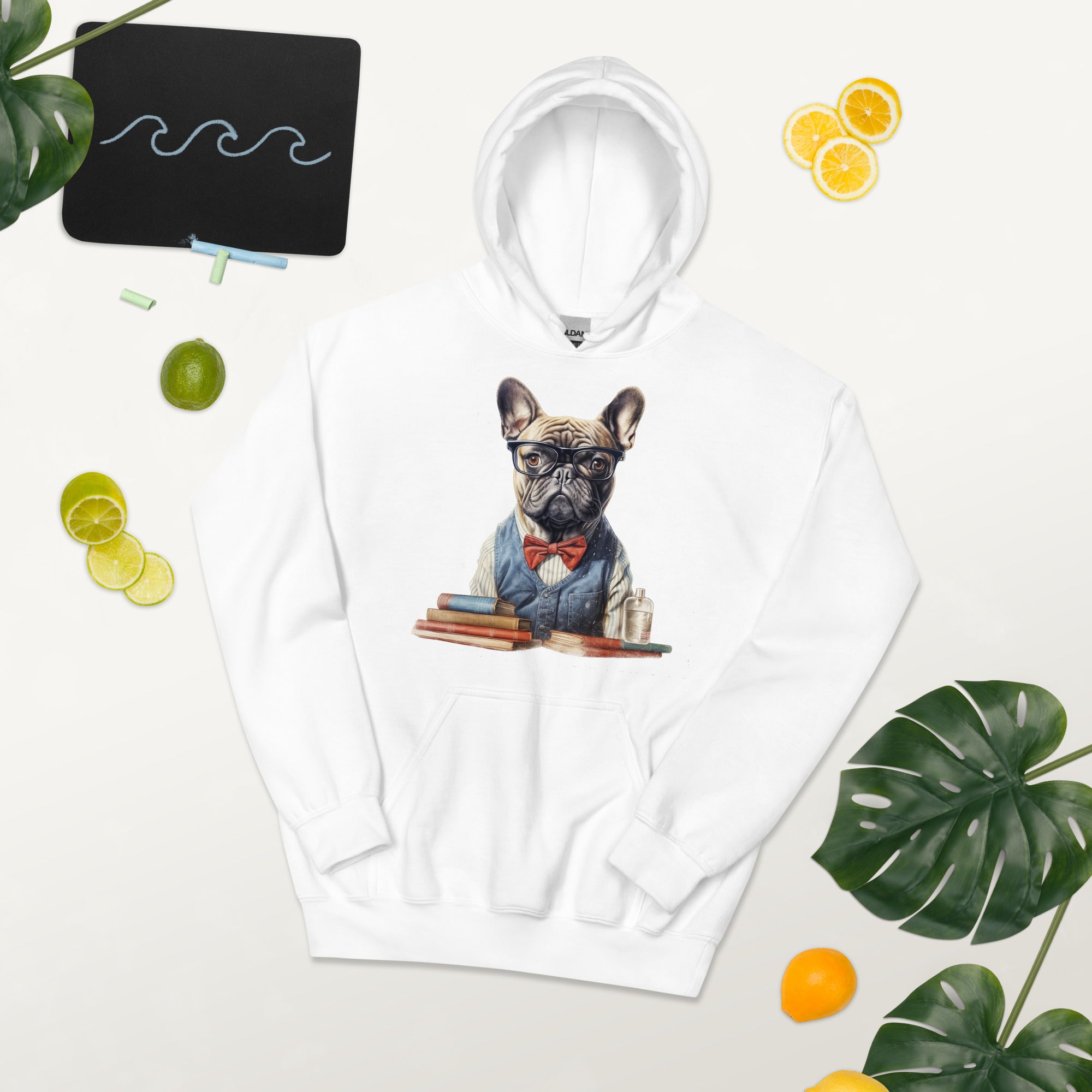 Professor French Bulldog Pet Sweatshirt for Playtime Fun-fadou