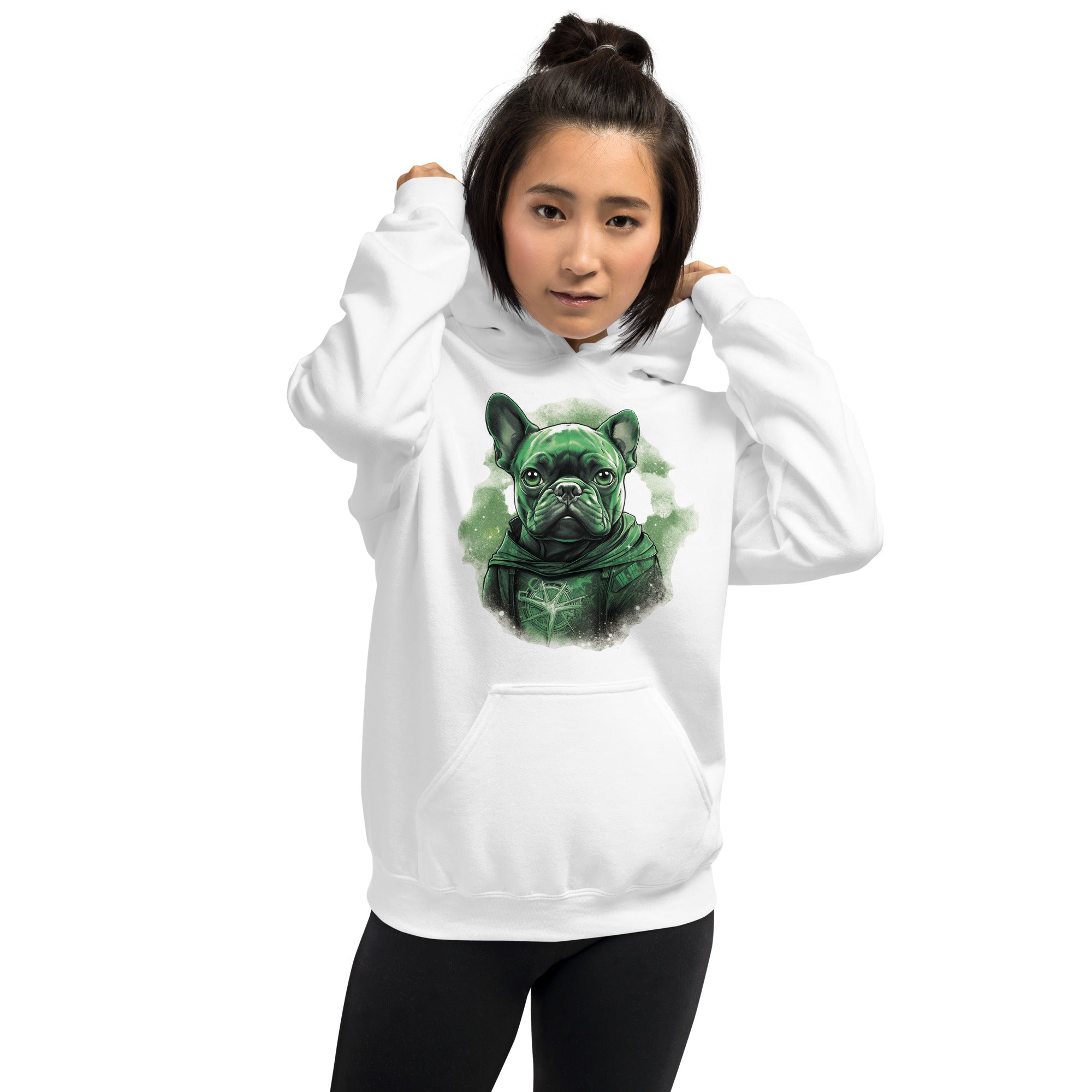Frenchie Devotion Unisex Hoodie - Comfy & for French Bulldogs-fadou