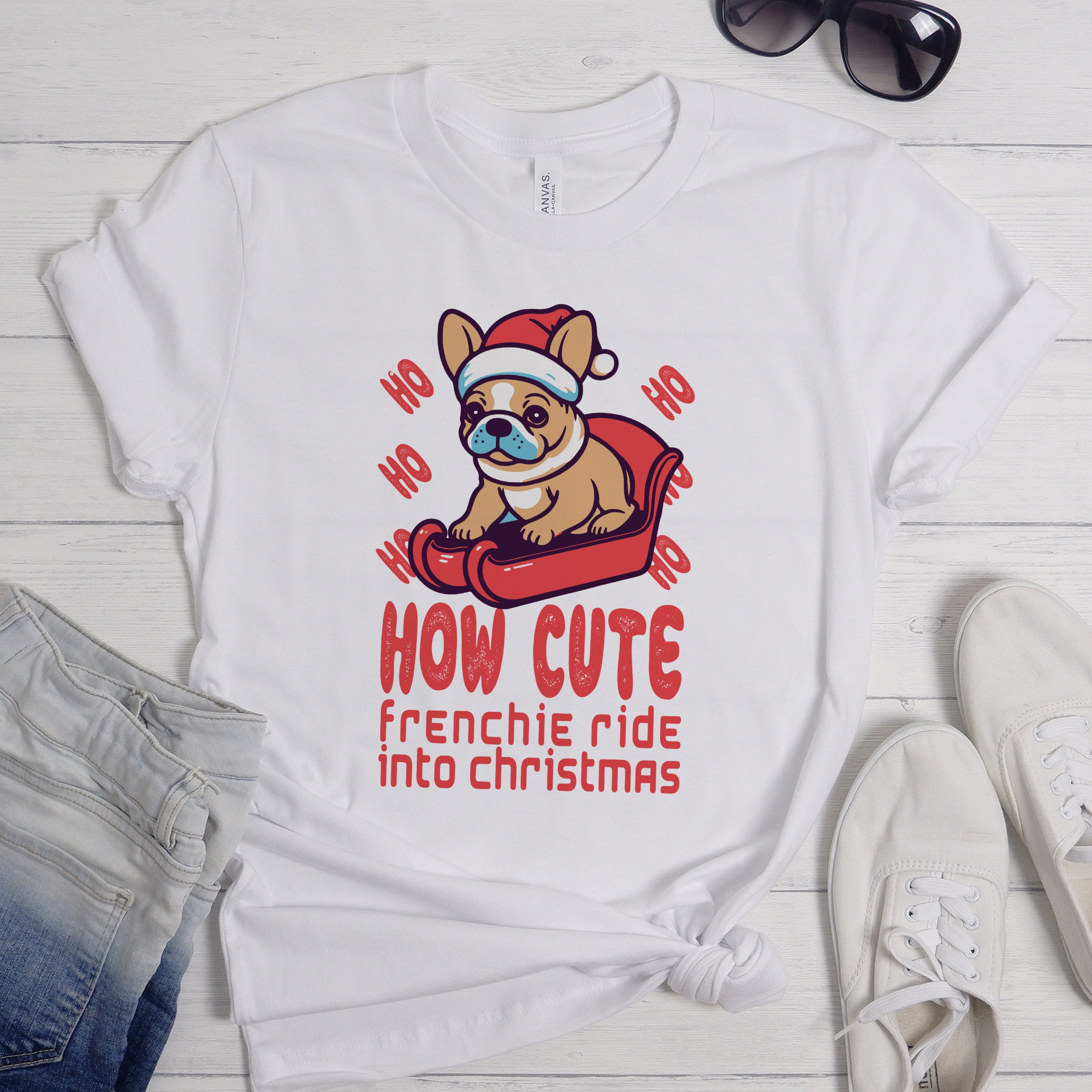 French Bulldog Cozy Dog Lover Tee for Frenchie Enthusiasts-fadou