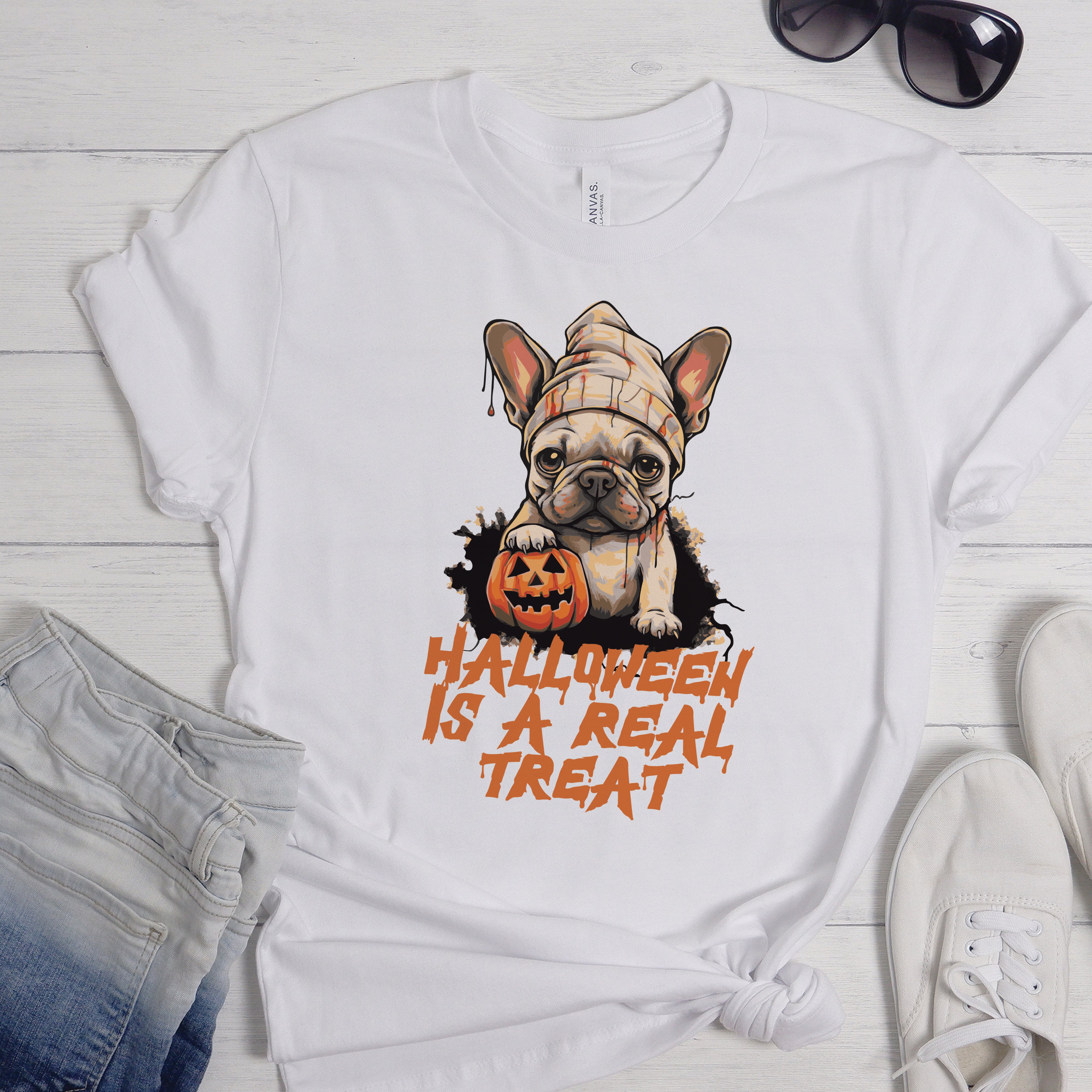 French Bulldog Halloween Unisex Shirt for Frenchie Enthusiasts-fadou