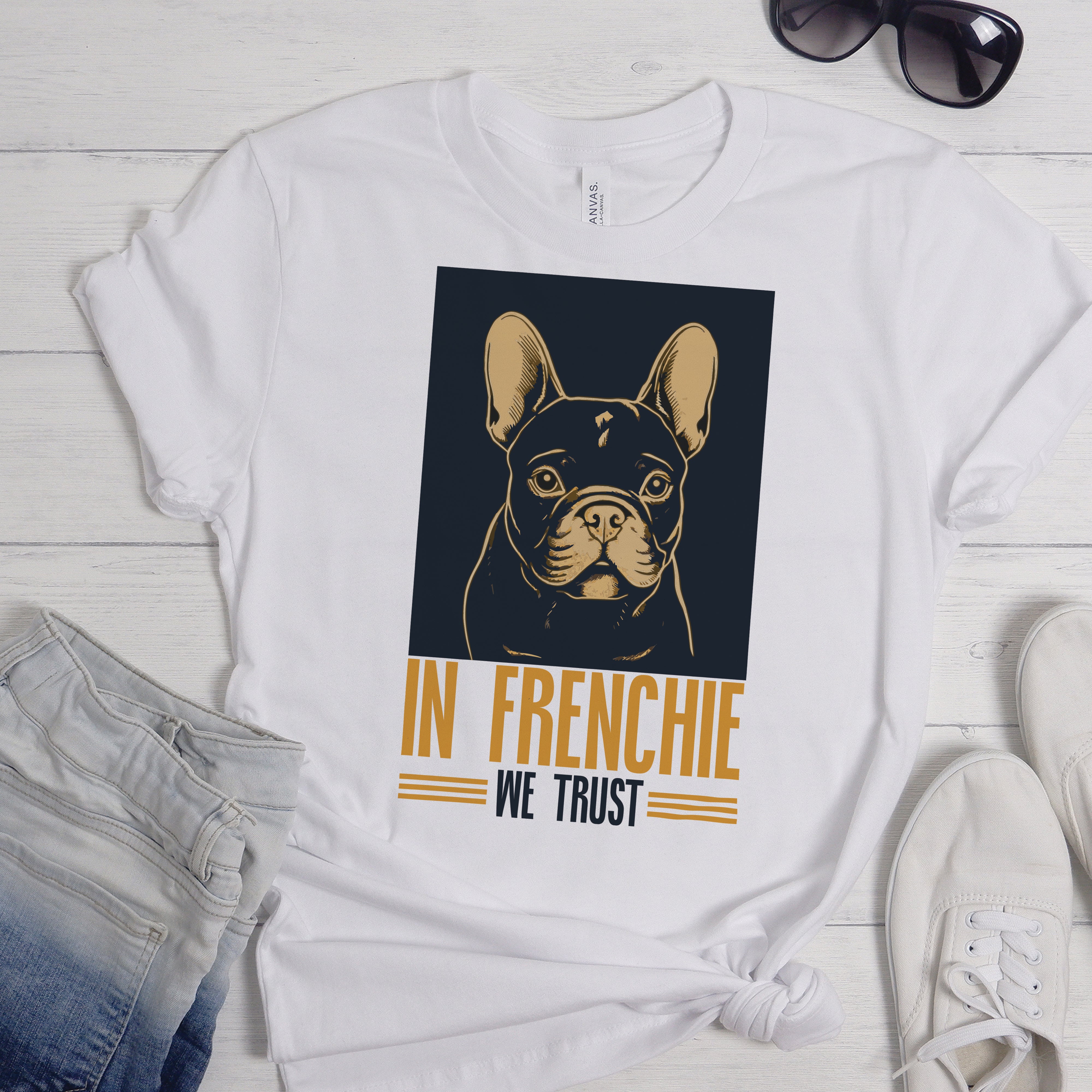 French Bulldog Elegance - Unisex T-Shirt for Bulldog Owners-fadou