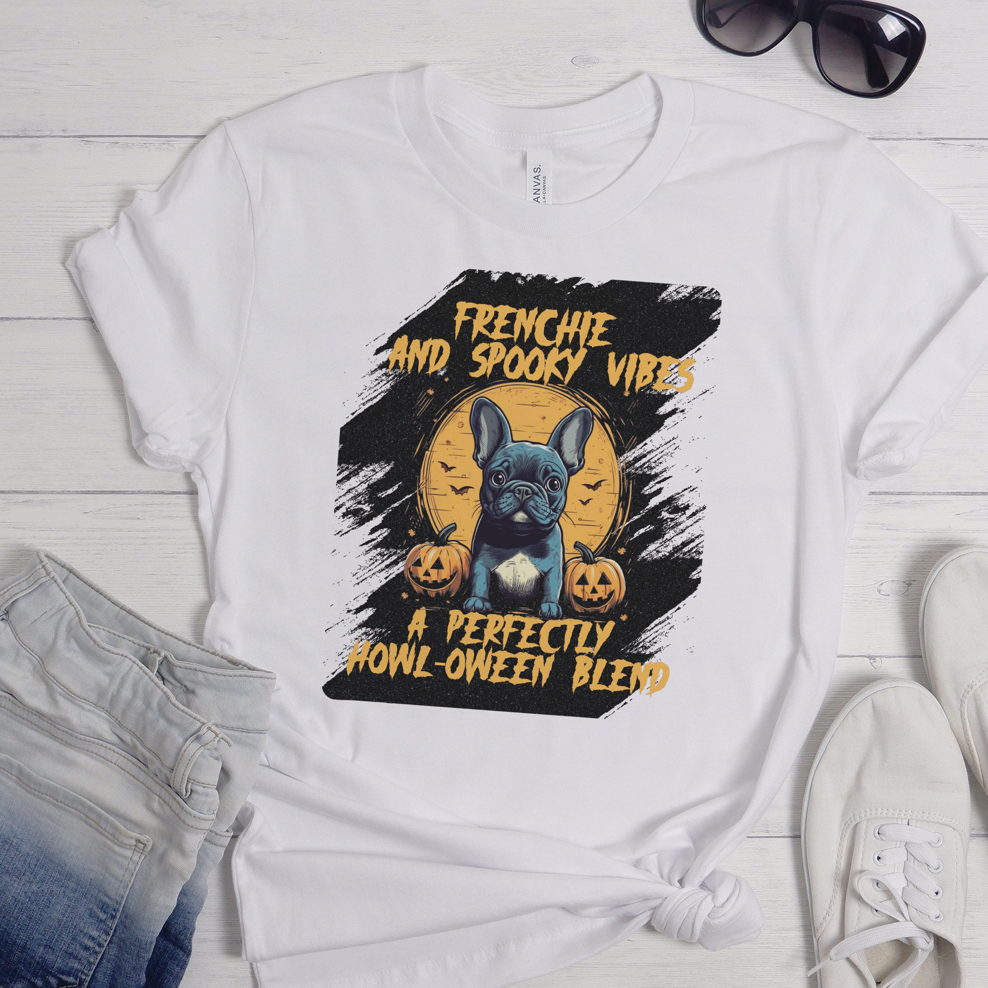 French Bulldog Adorable Cotton T-Shirt for Frenchie Enthusiasts-fadou