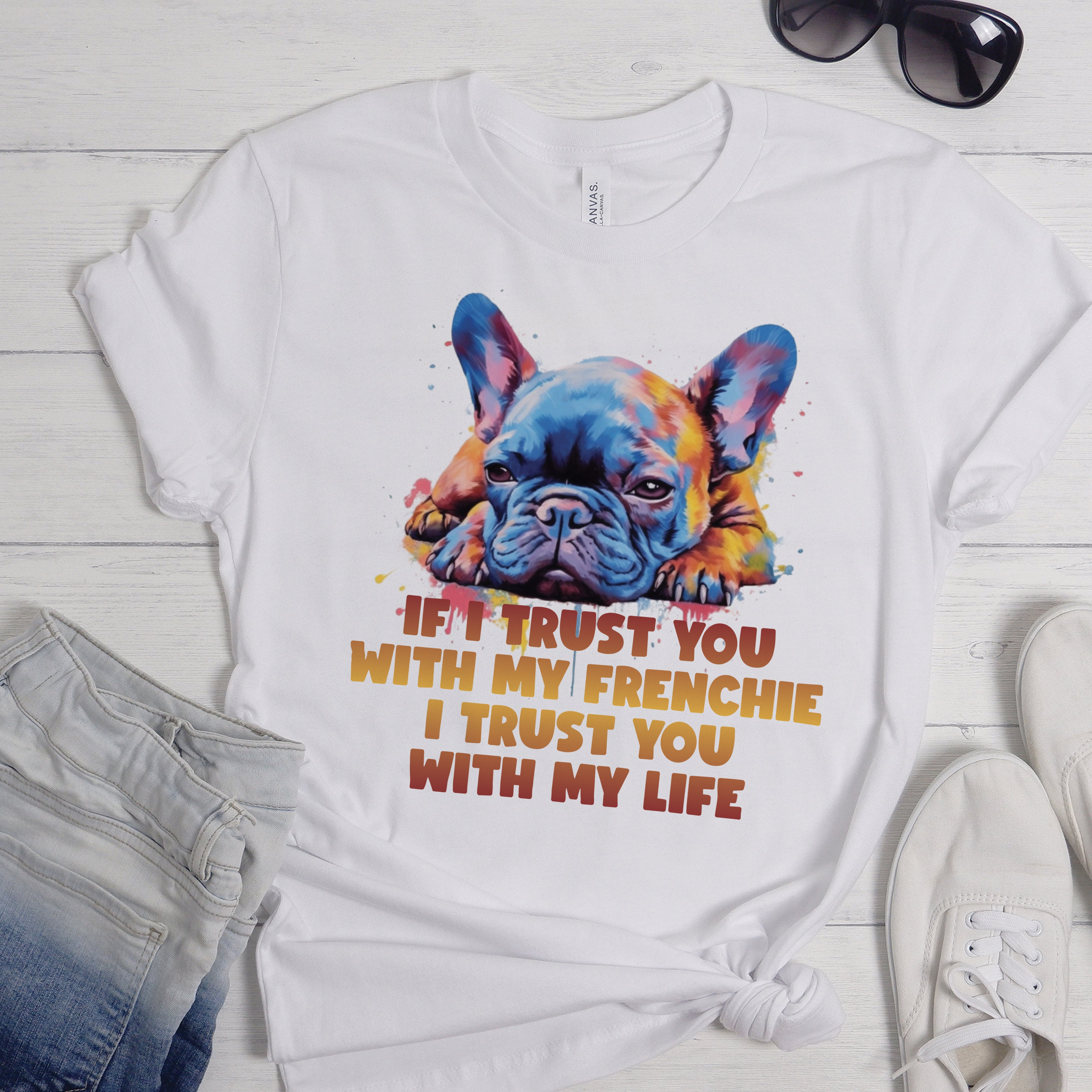 The French Bulldog Graphic Tee for Frenchie Enthusiasts-fadou