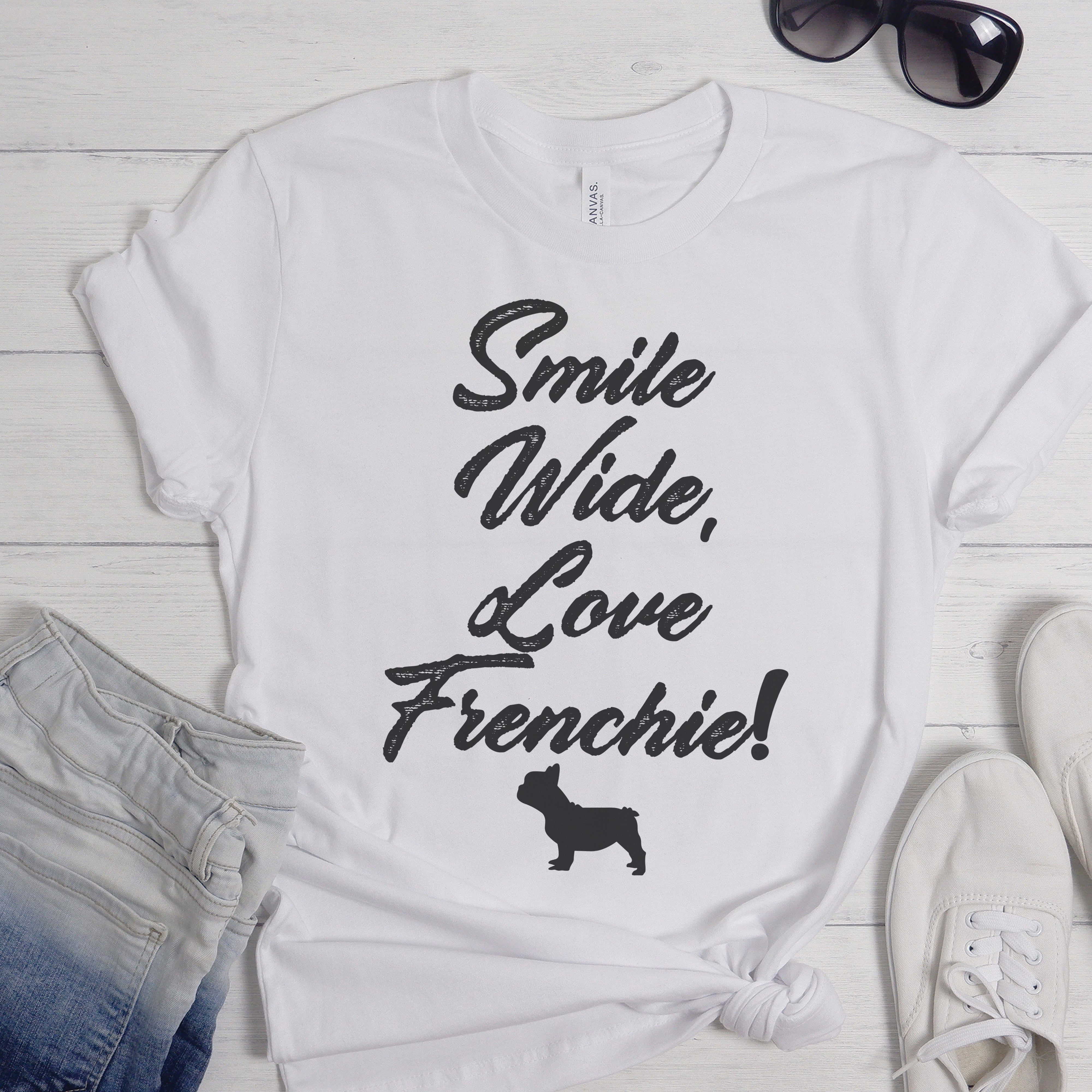 Wearable French Bulldog Dog Lover Tee for Bulldog Owners-fadou