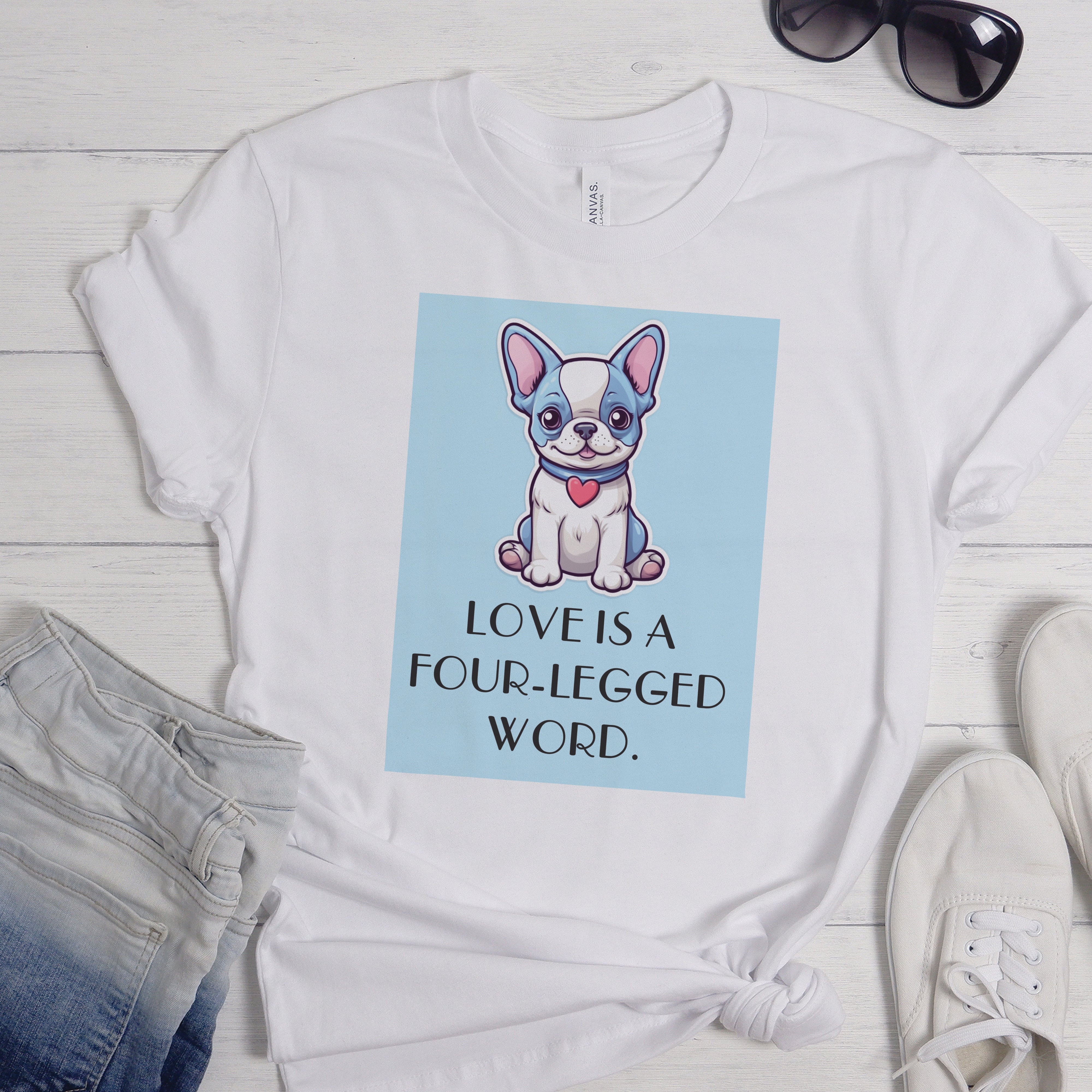 Cute & Comfy Bulldog Tee - Unisex T-Shirt for Everyday Wear-fadou