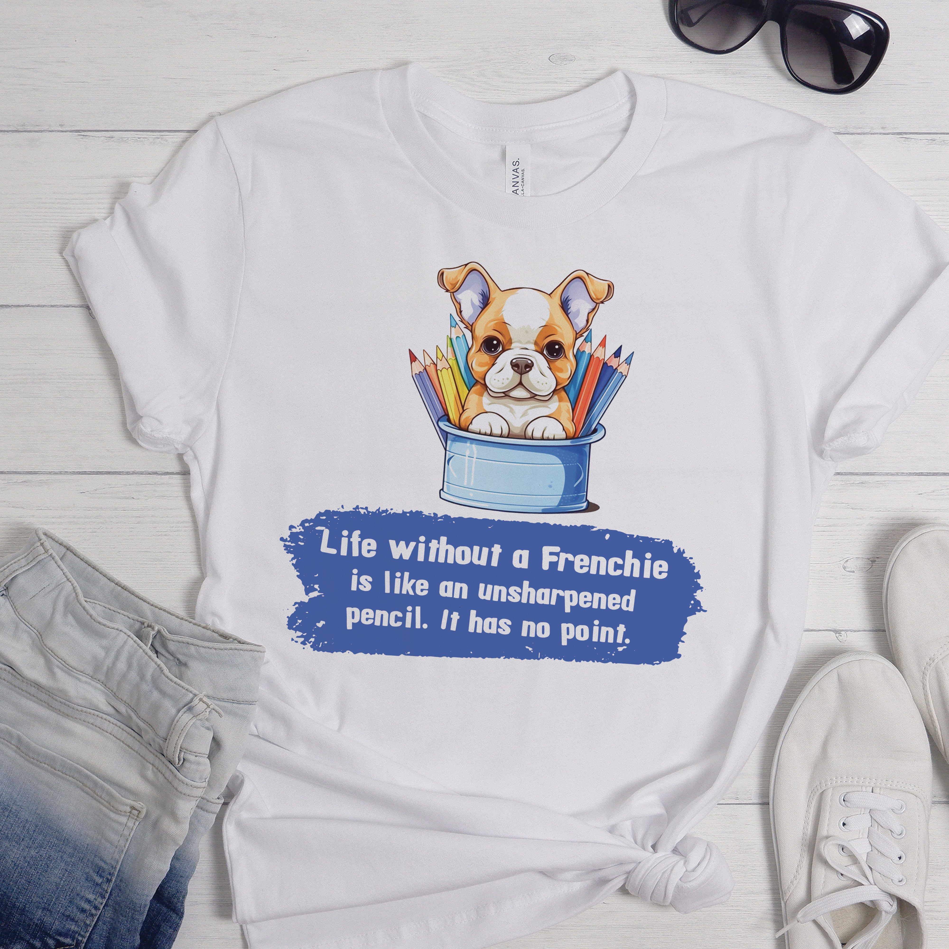 Elegant French Bulldog Unisex Shirt for Dog Moms & Dads-fadou