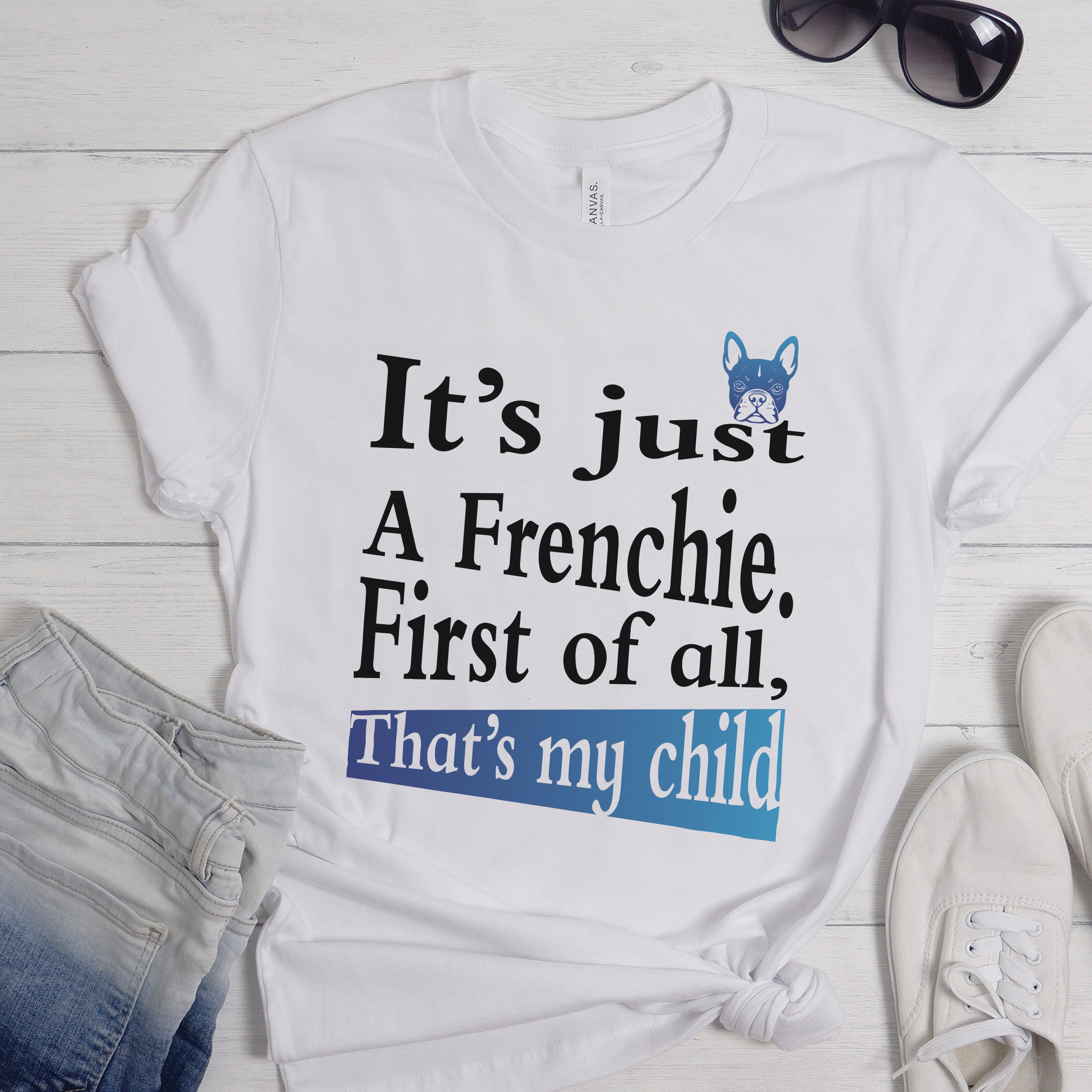 Playful French Bulldog Dog Lover Tee for Bulldog Owners-fadou