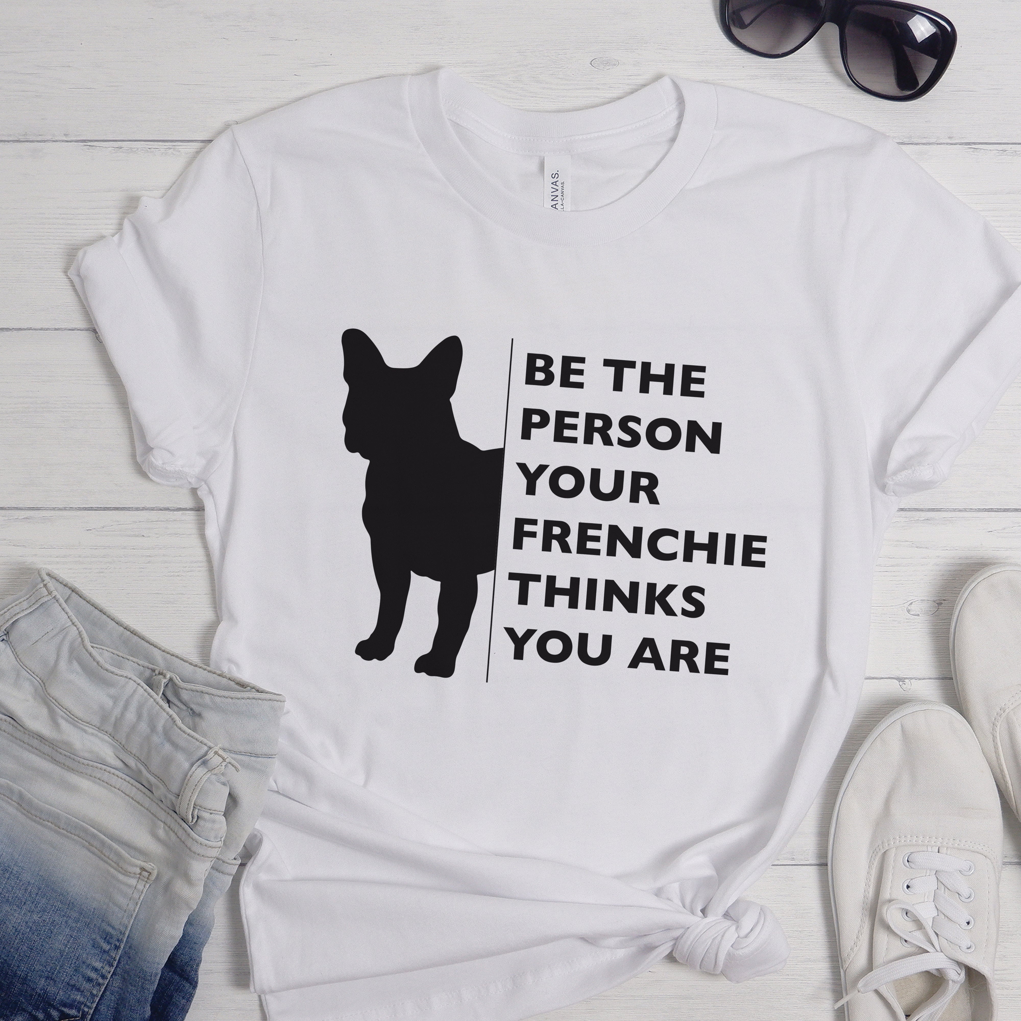 Frenchie Charm - Unisex T-Shirt for Frenchie Enthusiasts-fadou