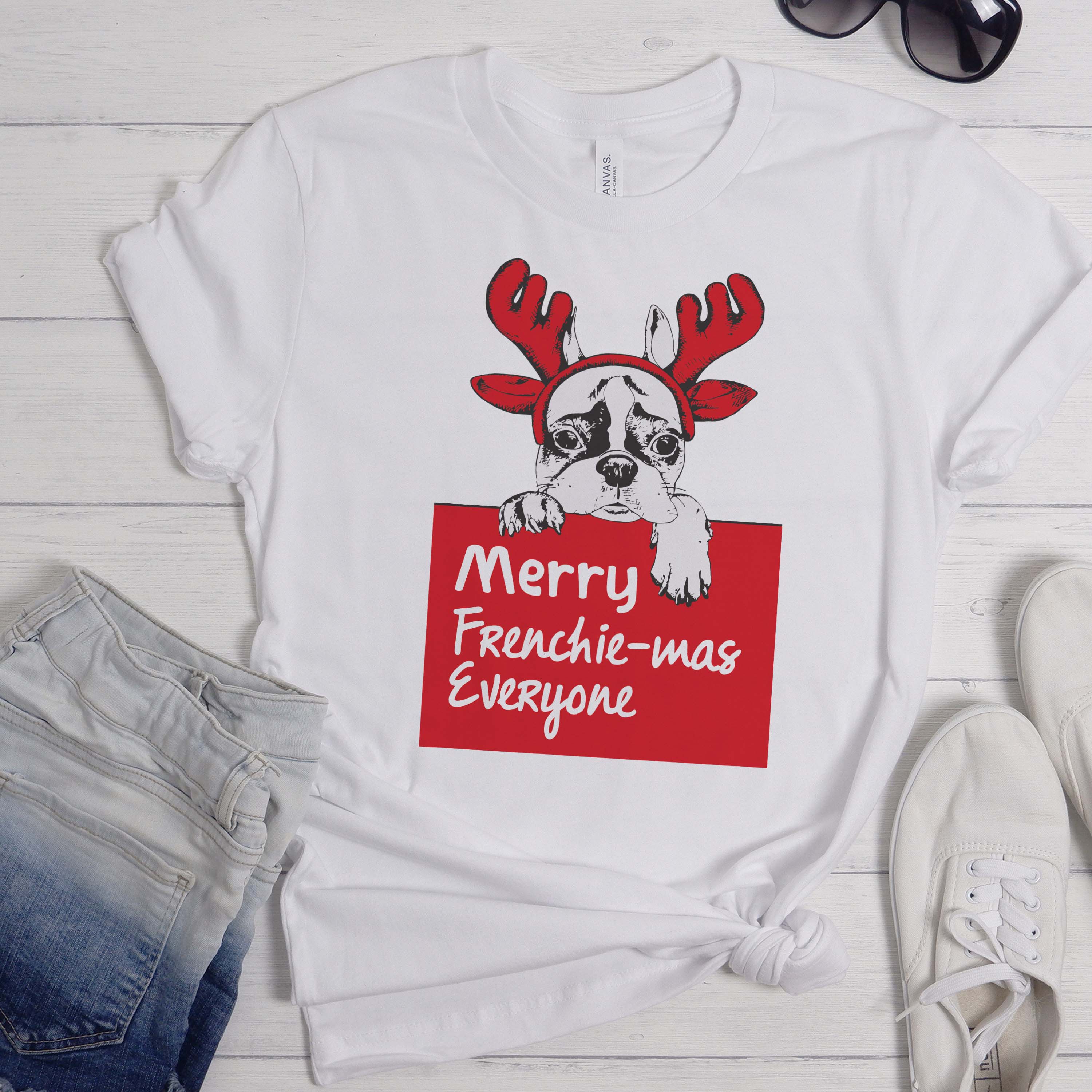Bulldog French Bulldog Graphic Tee for Frenchie Enthusiasts-fadou