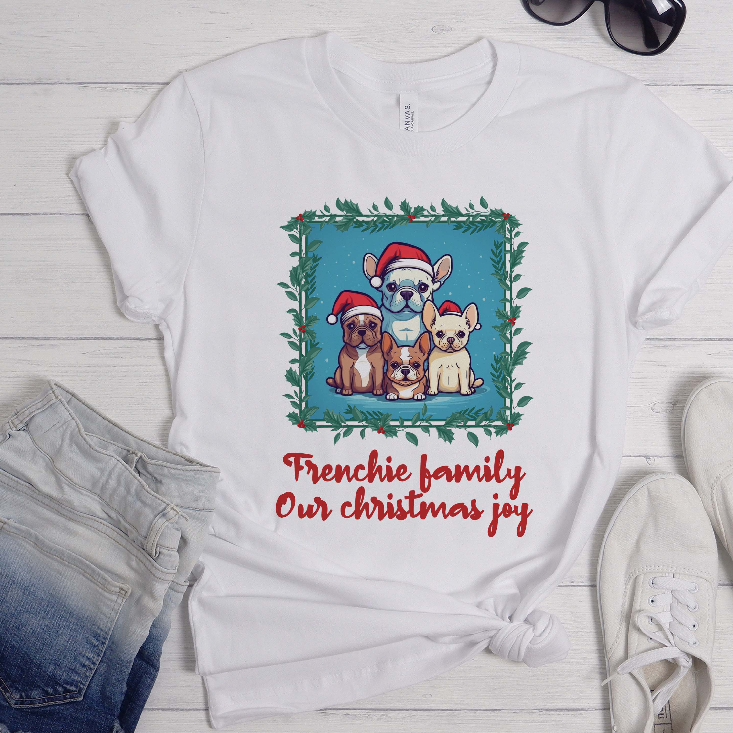French Bulldog Christmas Dog Lover Tee for Dog Park Days-fadou