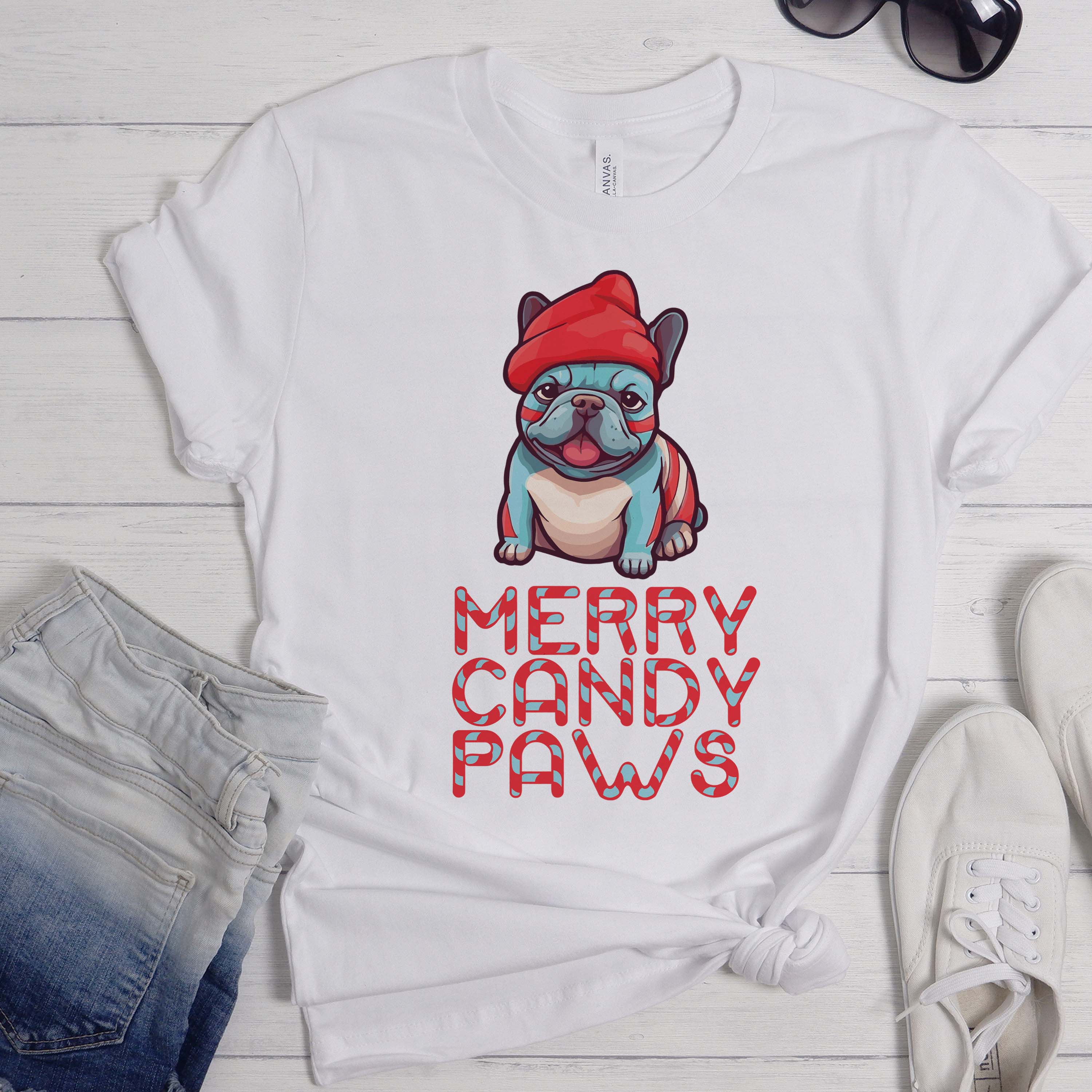 Frenchie's Candy - Unisex T-Shirt for Dog Lovers and Owners-fadou