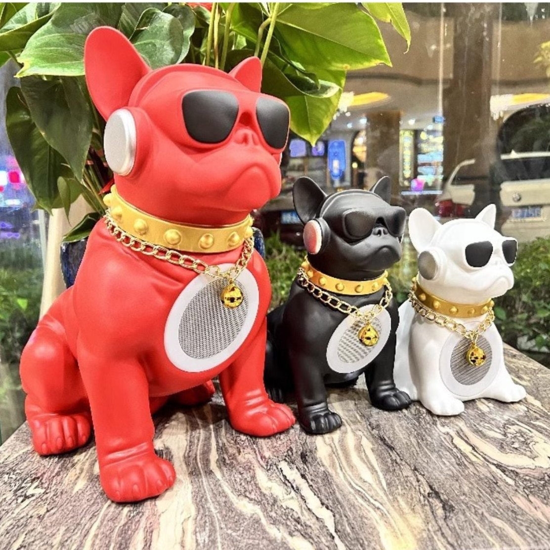 BowWoo : Trendy Frenchie Bluetooth Speaker for Dog Lovers and Owners-fadou