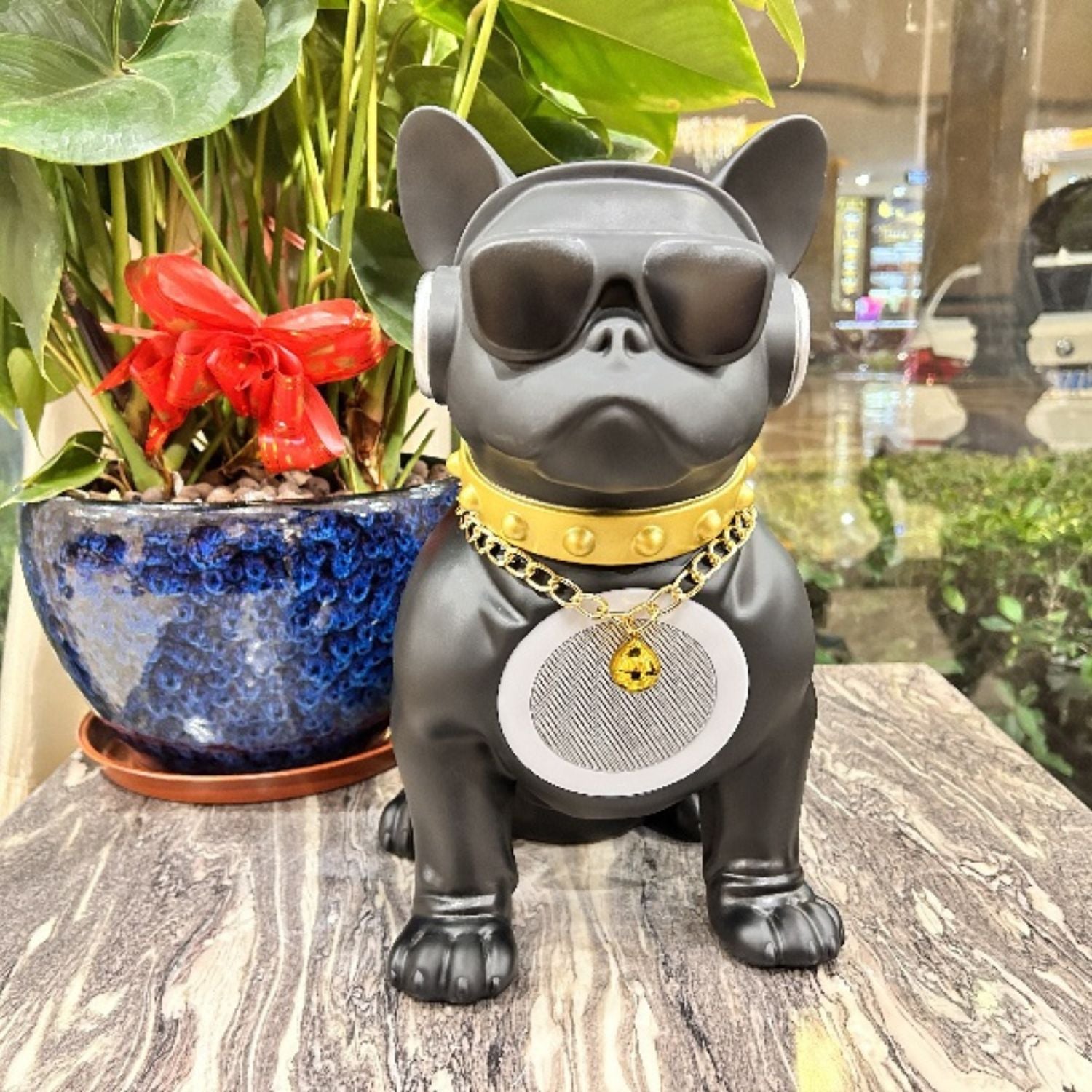 BowWoo : Trendy Frenchie Bluetooth Speaker for Dog Lovers and Owners-fadou