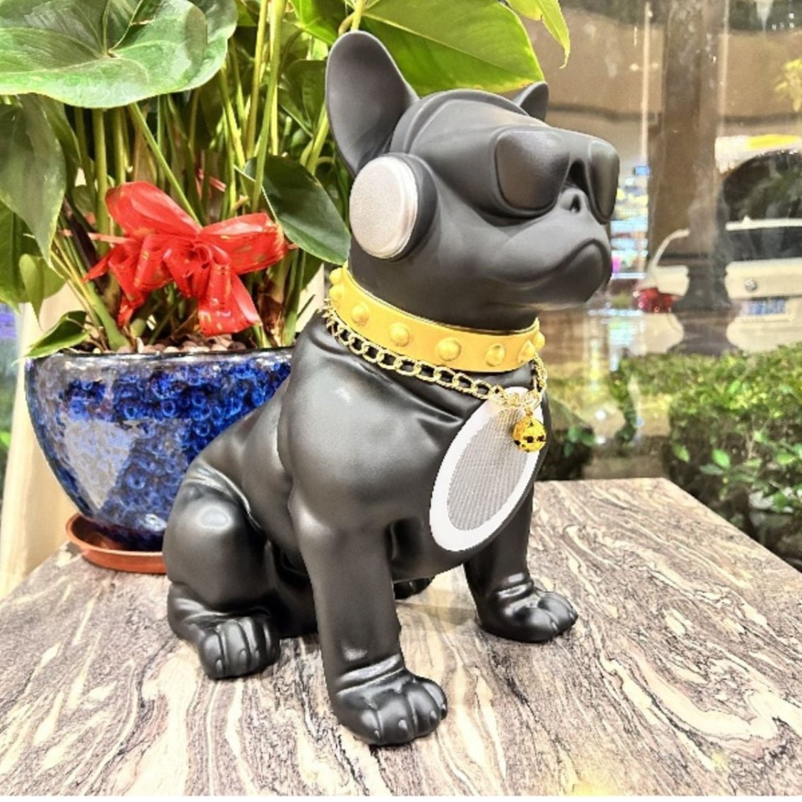 BowWoo : Trendy Frenchie Bluetooth Speaker for Dog Lovers and Owners-fadou