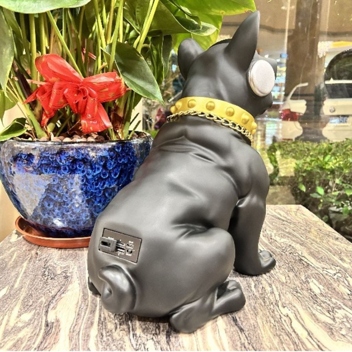 BowWoo : Trendy Frenchie Bluetooth Speaker for Dog Lovers and Owners-fadou