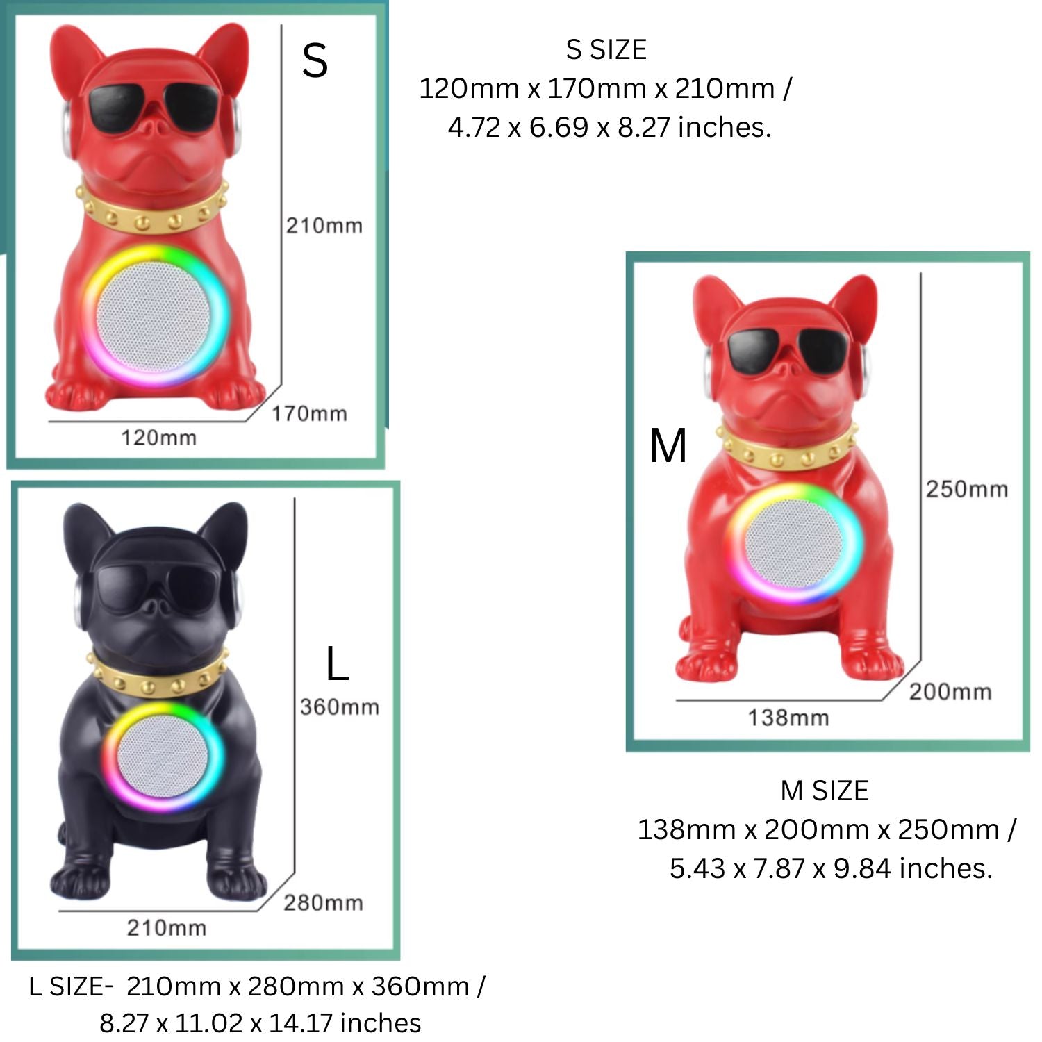 BowWoo : Trendy Frenchie Bluetooth Speaker for Dog Lovers and Owners-fadou