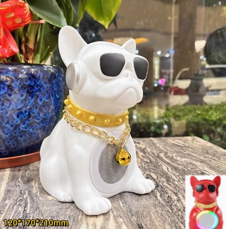 BowWoo : Trendy Frenchie Bluetooth Speaker for Dog Lovers and Owners-fadou