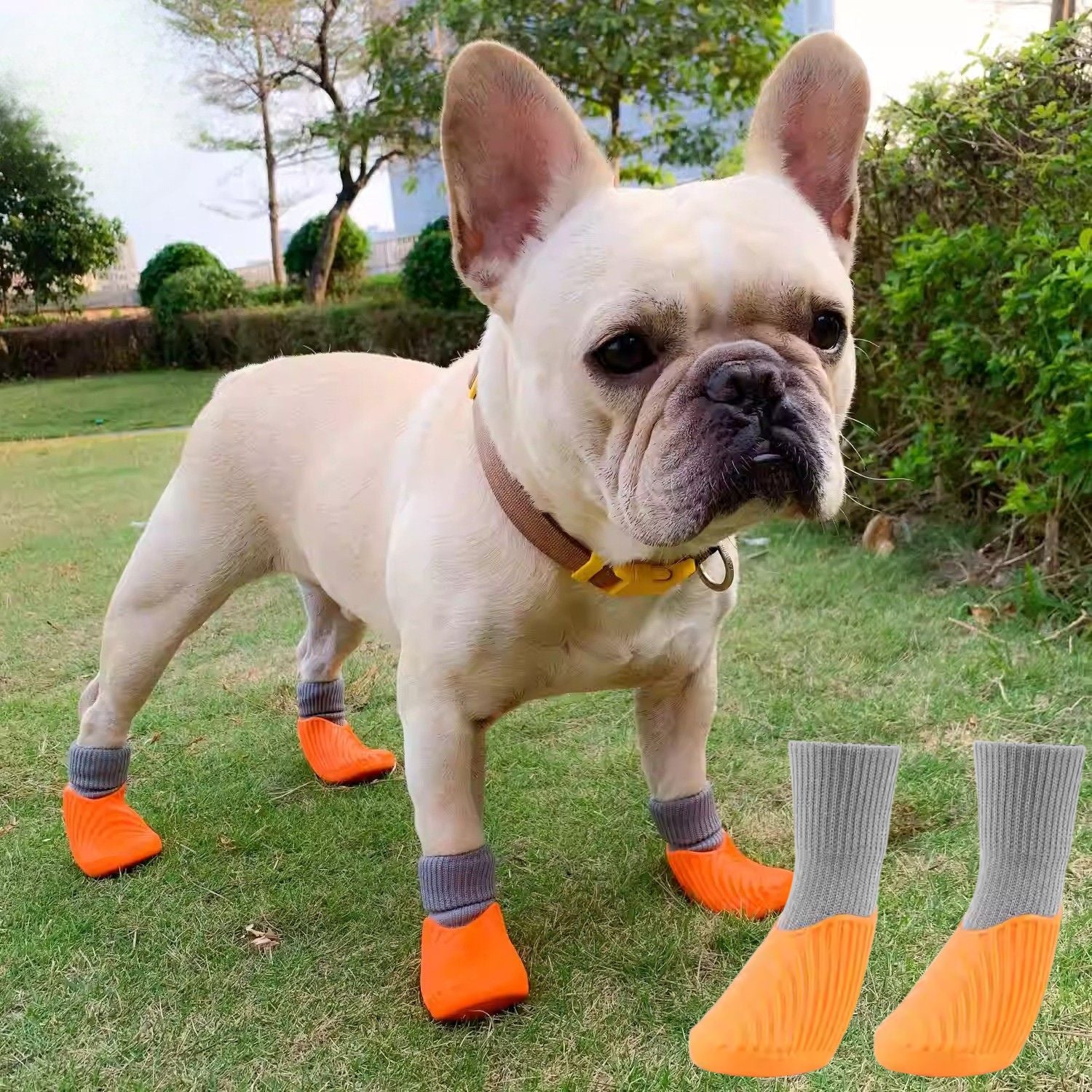French Bulldog Waterproof Ankle Booties for Dog Moms & Dads-fadou
