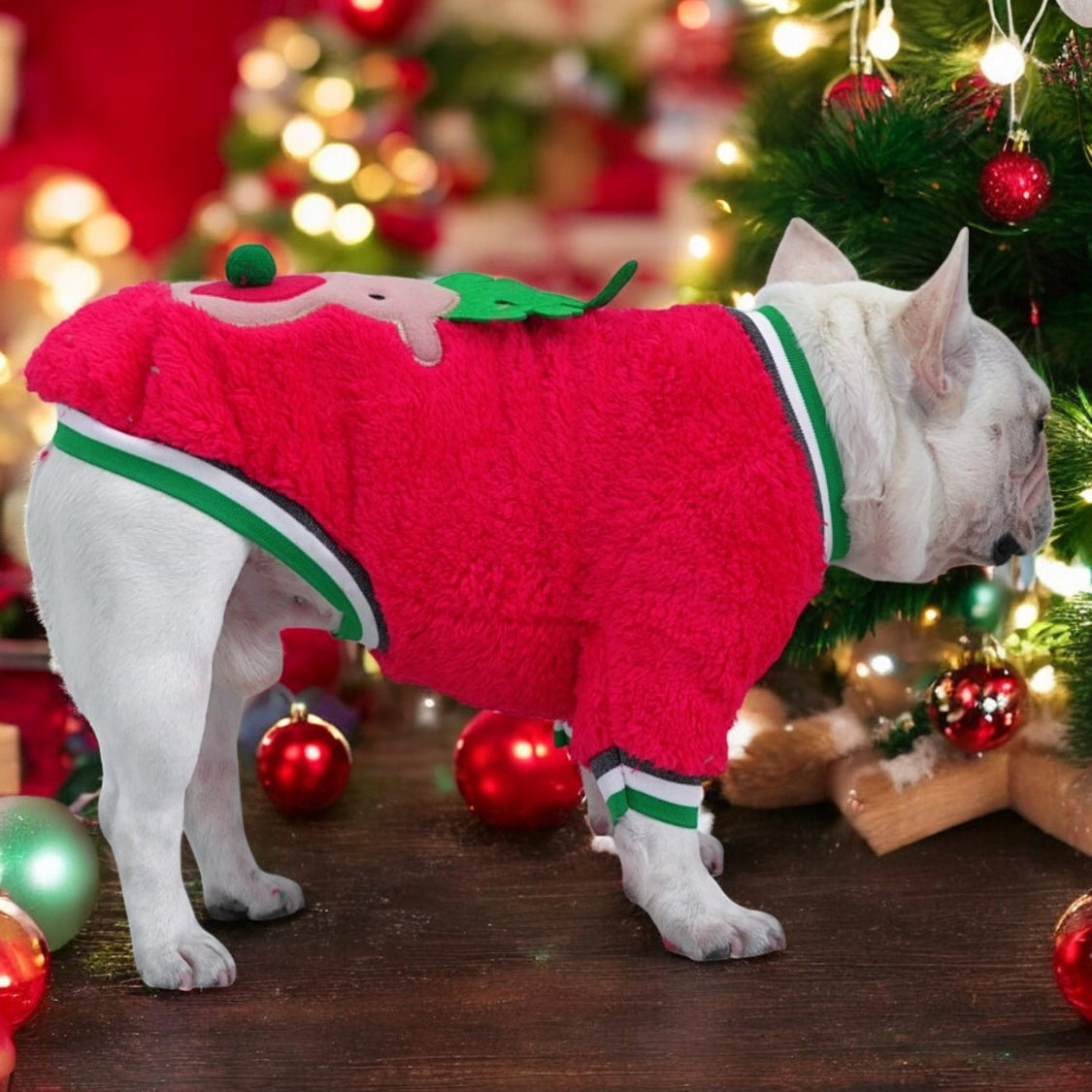 French Bulldog Christmas Knit Sweater for Training Sessions-fadou