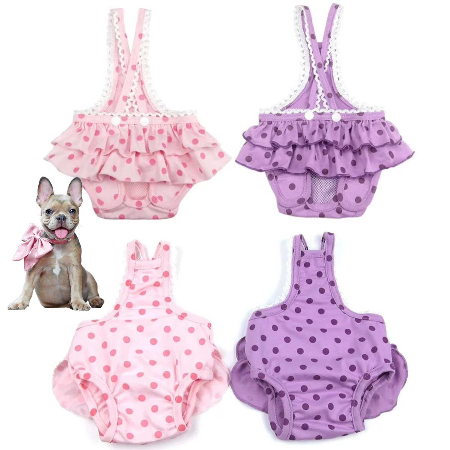 French Bulldog Washable Absorbent Underwear for Training Sessions-fadou