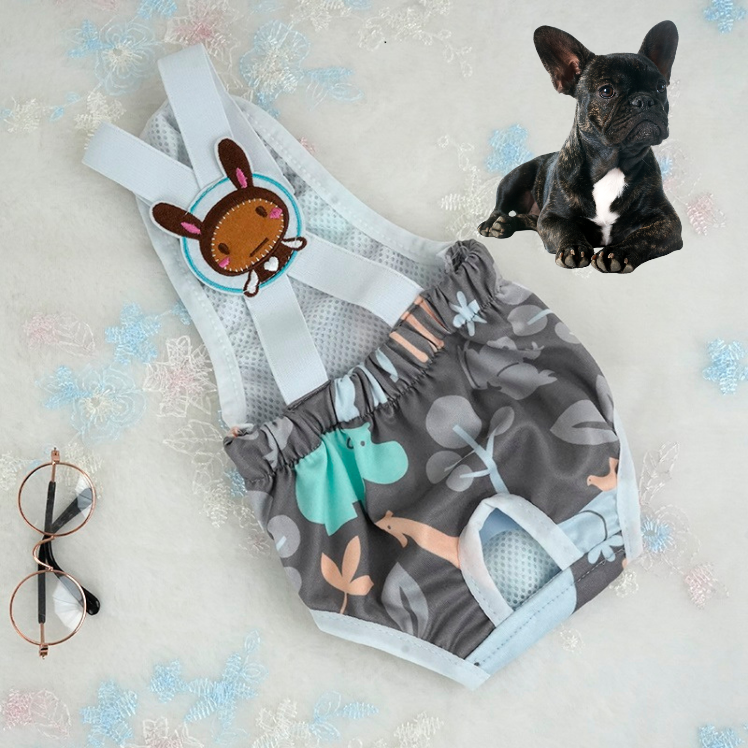 French Bulldog Adjustable Accessory for Dog Moms & Dads-fadou