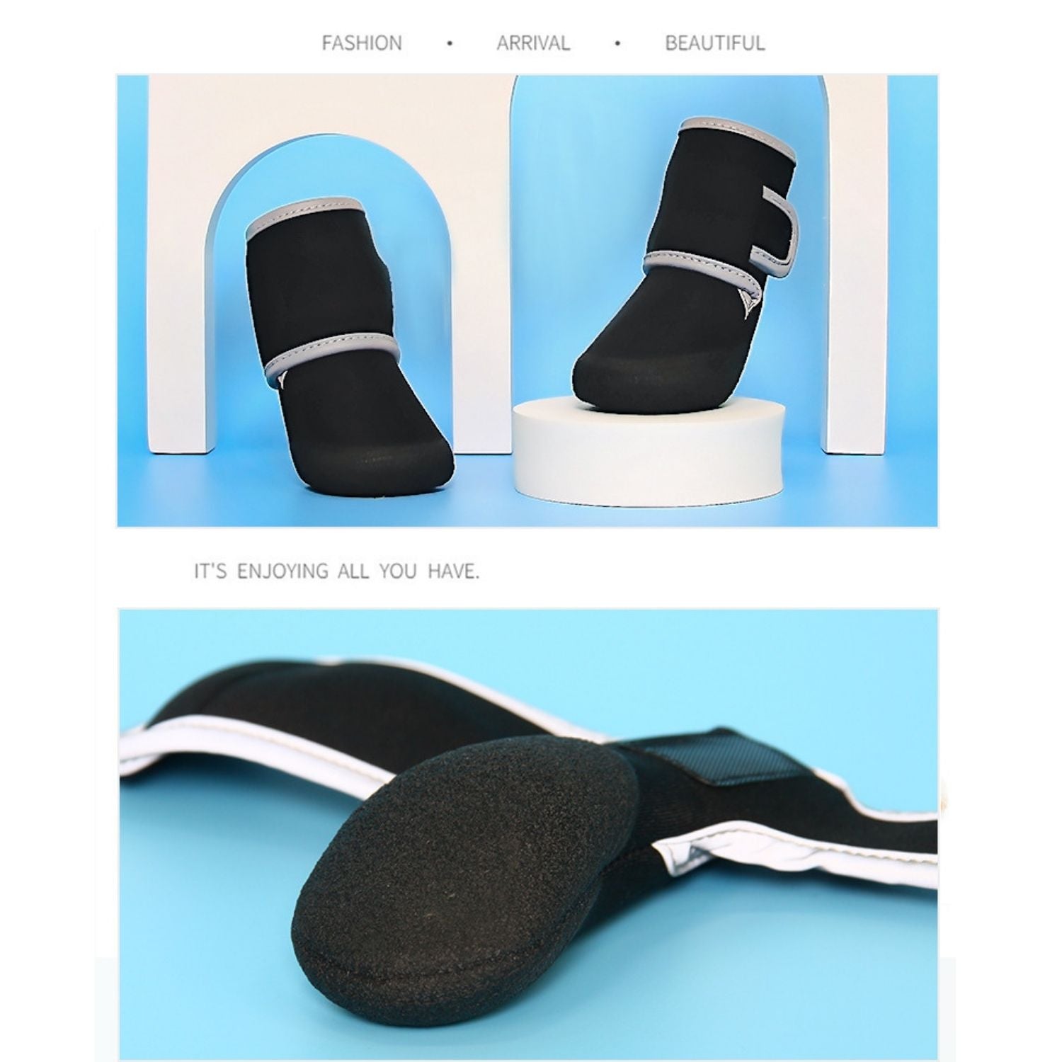French Bulldog Waterproof Fashion Boots for Dog Park Days-fadou