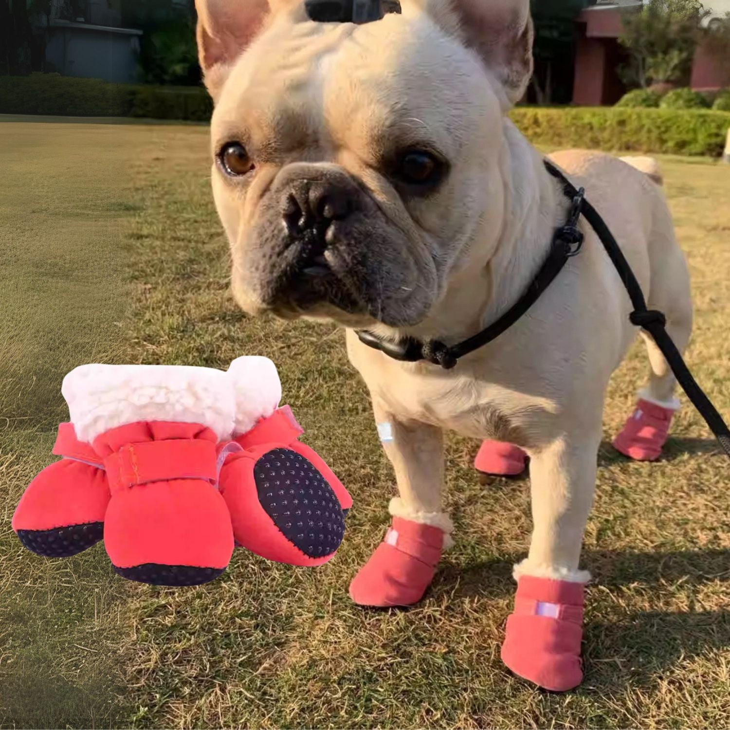 French Bulldog Soft Protective Booties for Brachycephalic Dogs-fadou