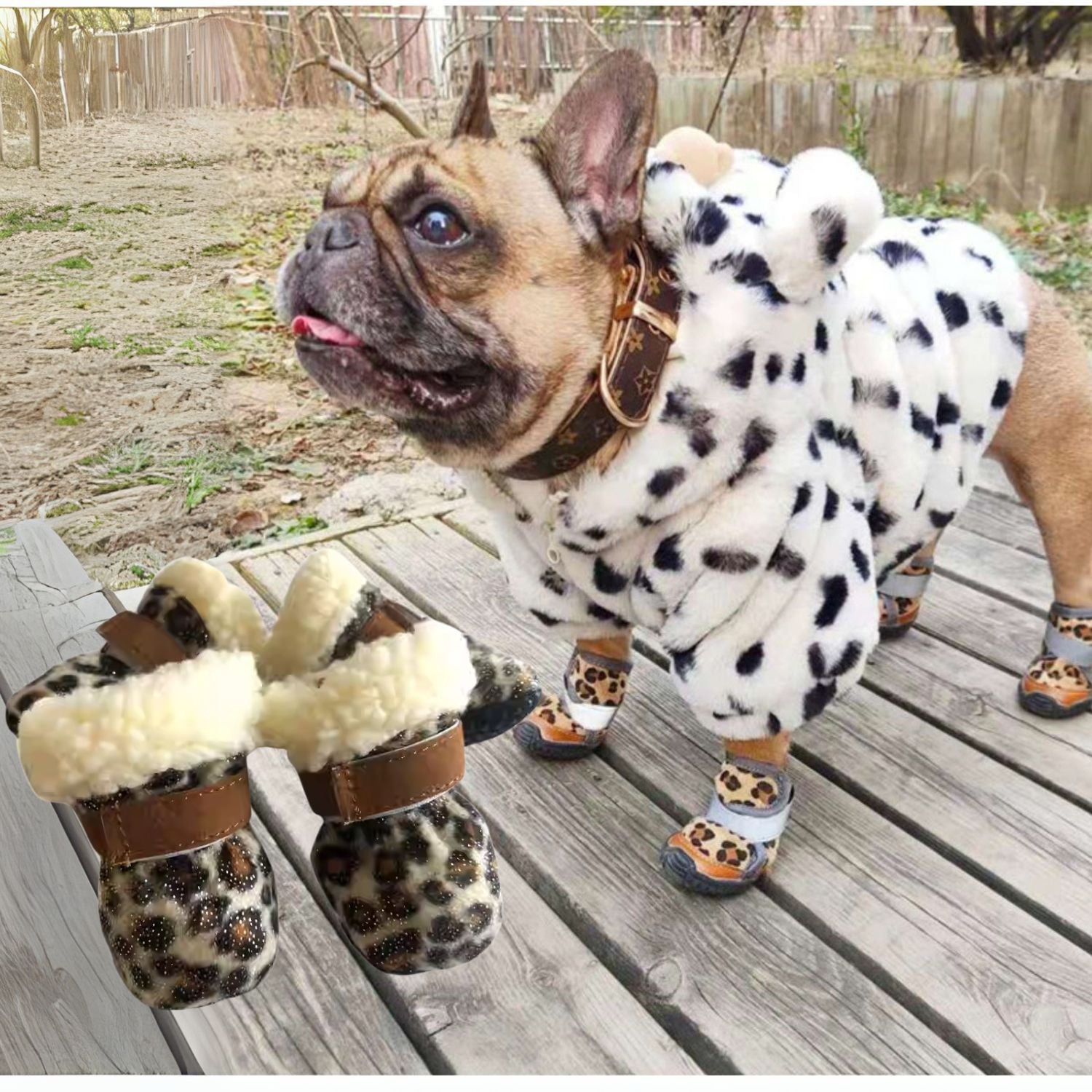 Dog Breathable Protective Booties for Brachycephalic Dogs-fadou