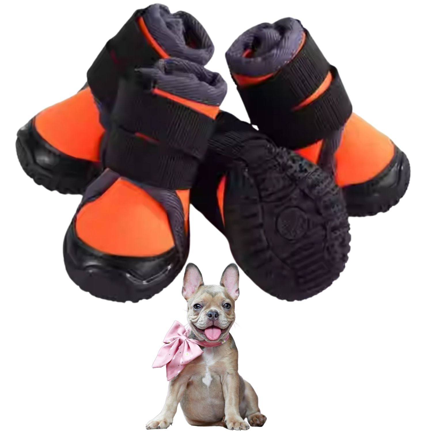 Dog Breathable Protective Booties for Brachycephalic Dogs-fadou