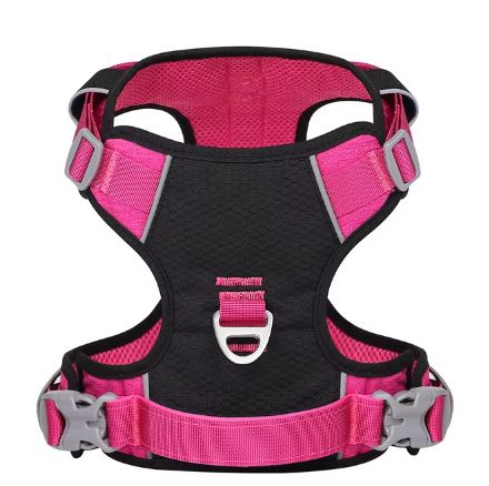 Reflective No-Pull Walking Harness for Flat-Face Breeds-fadou