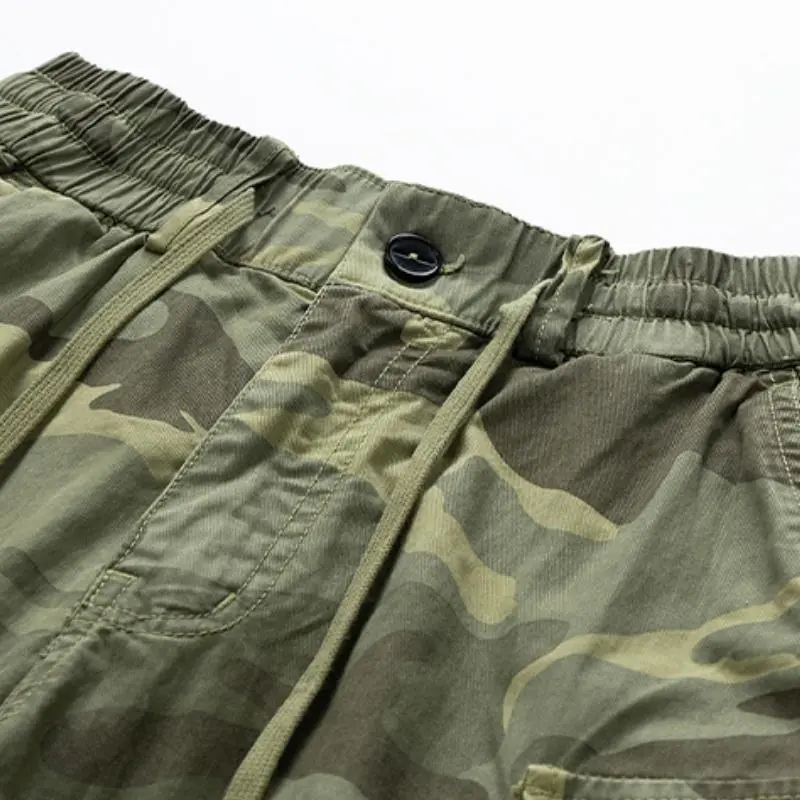 CARGO SHORTS DRAWSTRING CAMOUFLAGE