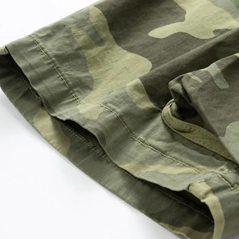 CARGO SHORTS DRAWSTRING CAMOUFLAGE
