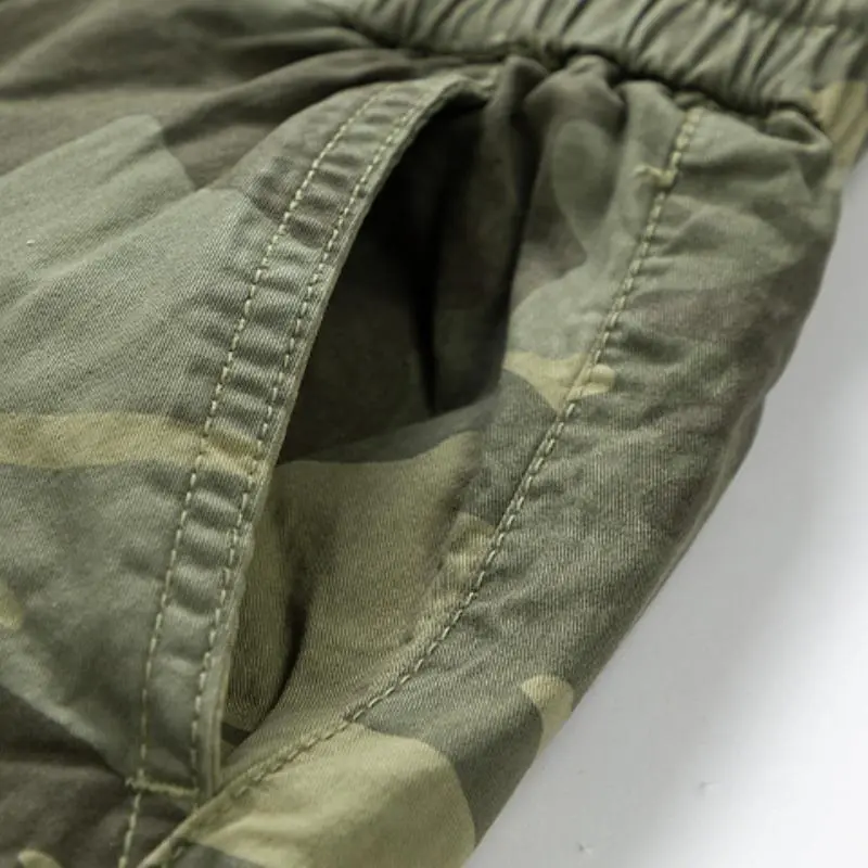 CARGO SHORTS DRAWSTRING CAMOUFLAGE