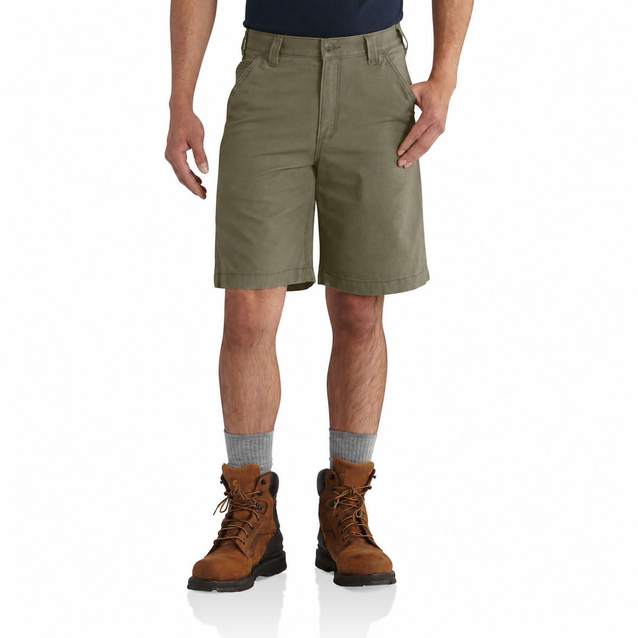 Relaxed 10" Dungaree Short