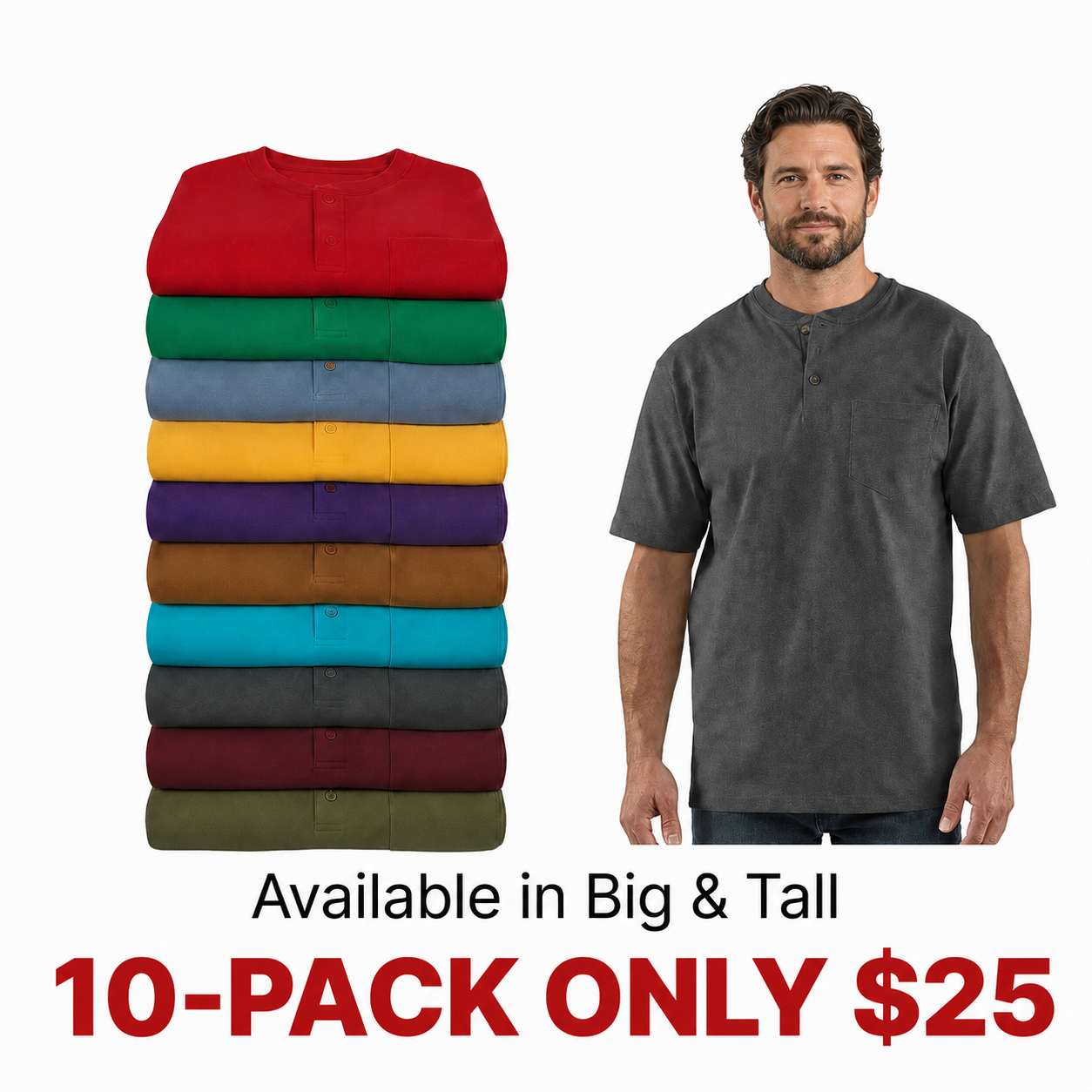 Men's Heavyweight Work Polo with pocket