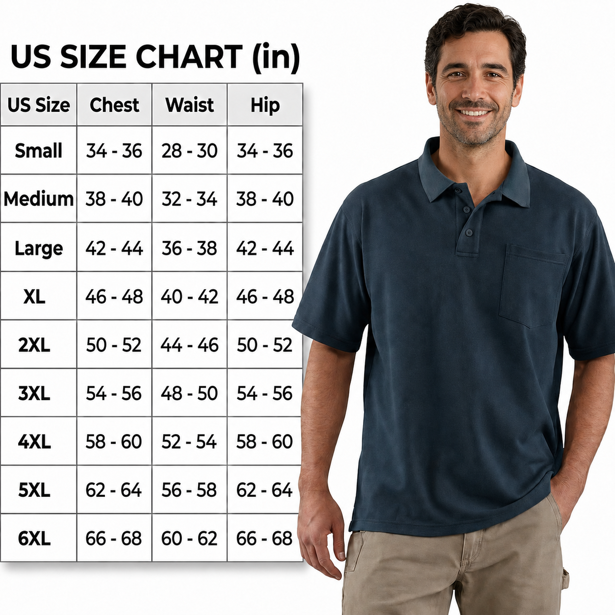 Men's Workwear Loose Fit Heavyweight POLOS (Also Available in Big & Tall)