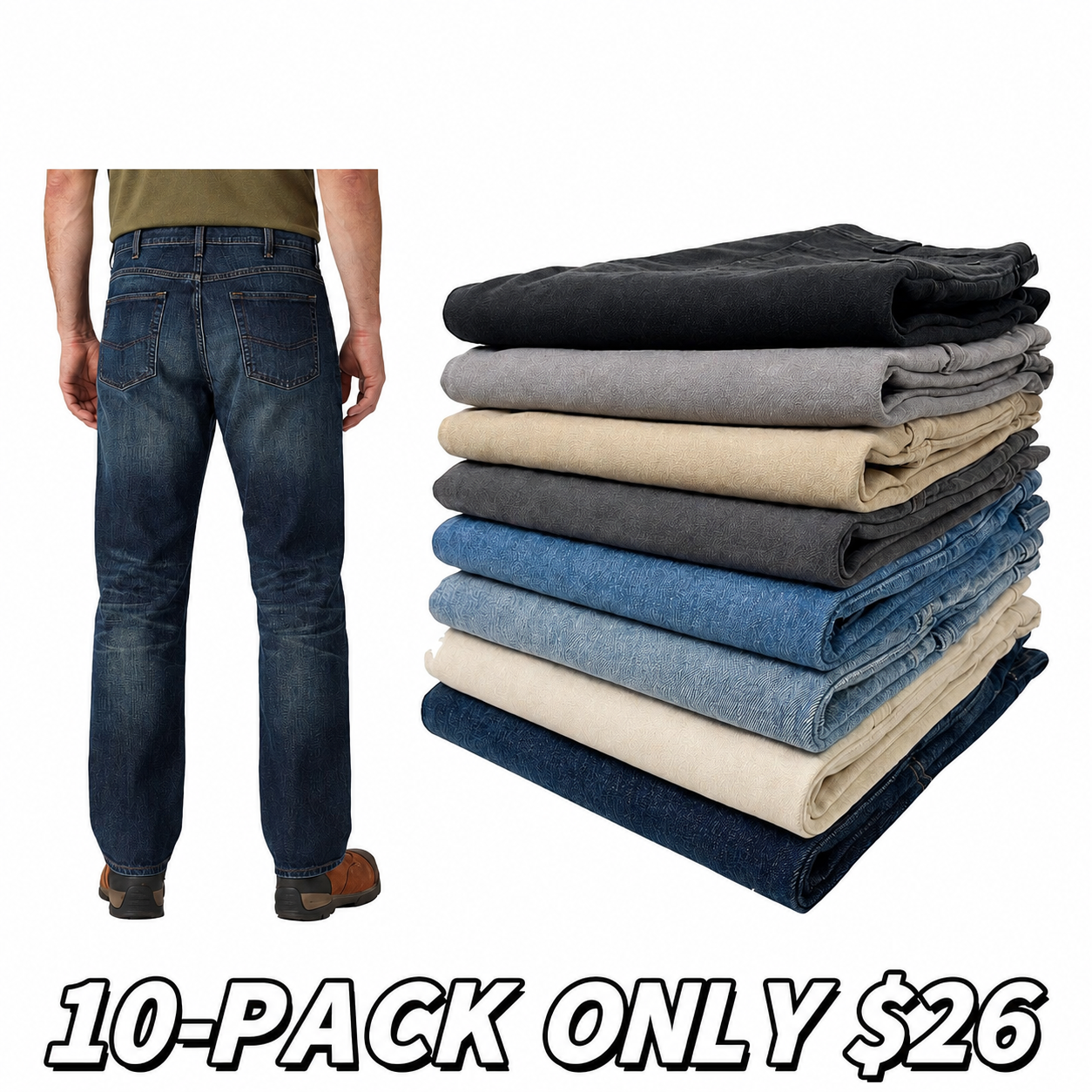 Promotion CHT Men's Flex Jeans with 7 Pockets