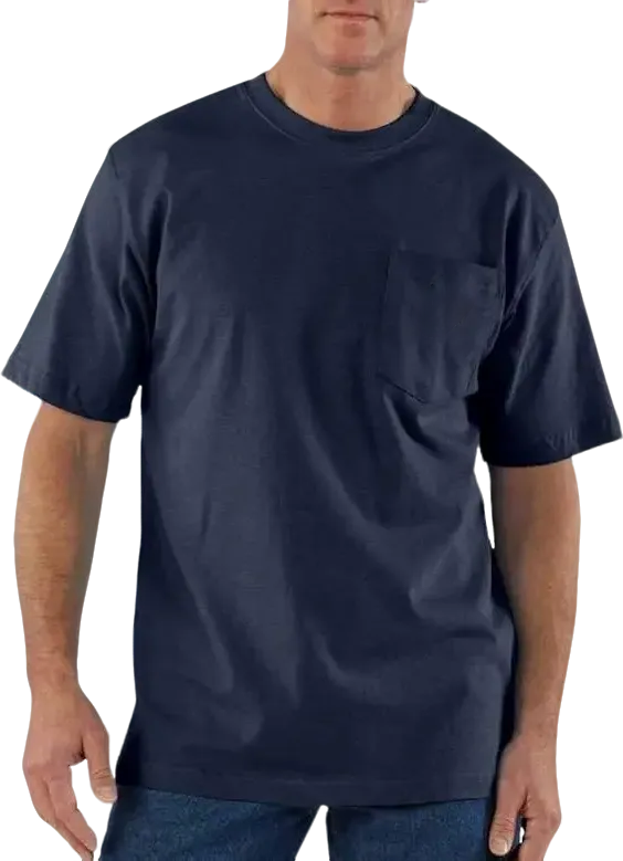 Men’s Heavyweight Work Tee – Pocket Shirt (Loose Fit, Built to Last)