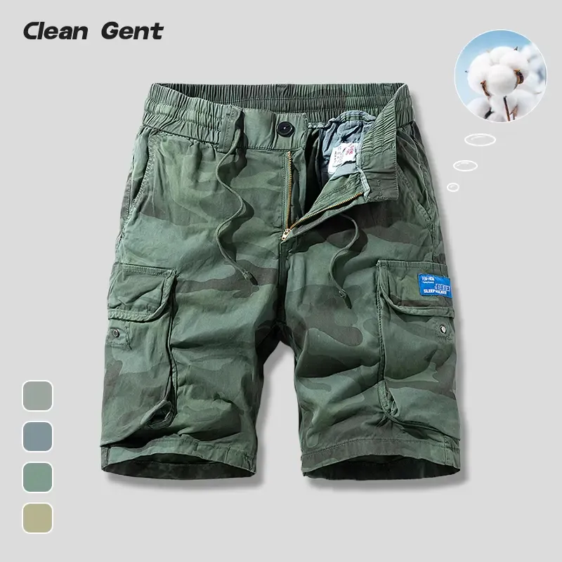 CARGO SHORTS DRAWSTRING CAMOUFLAGE