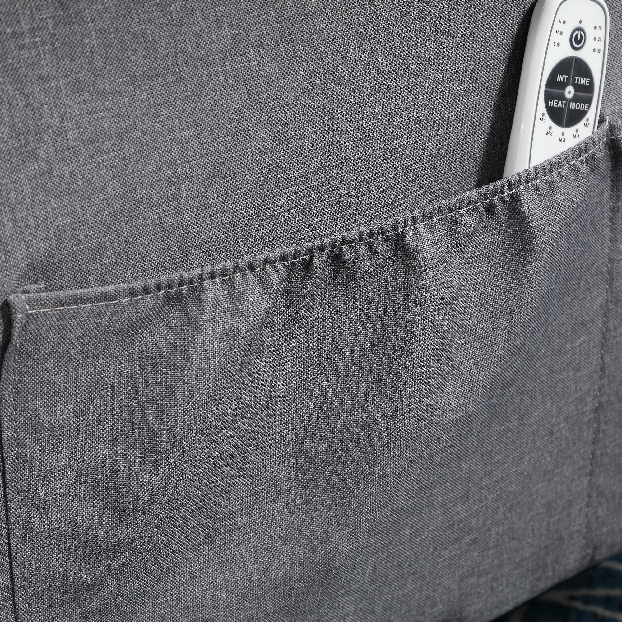 Sillón reclinable manual con terapia de calor y función de masaje, sillón de masaje con mecanismo reclinable de alta resistencia